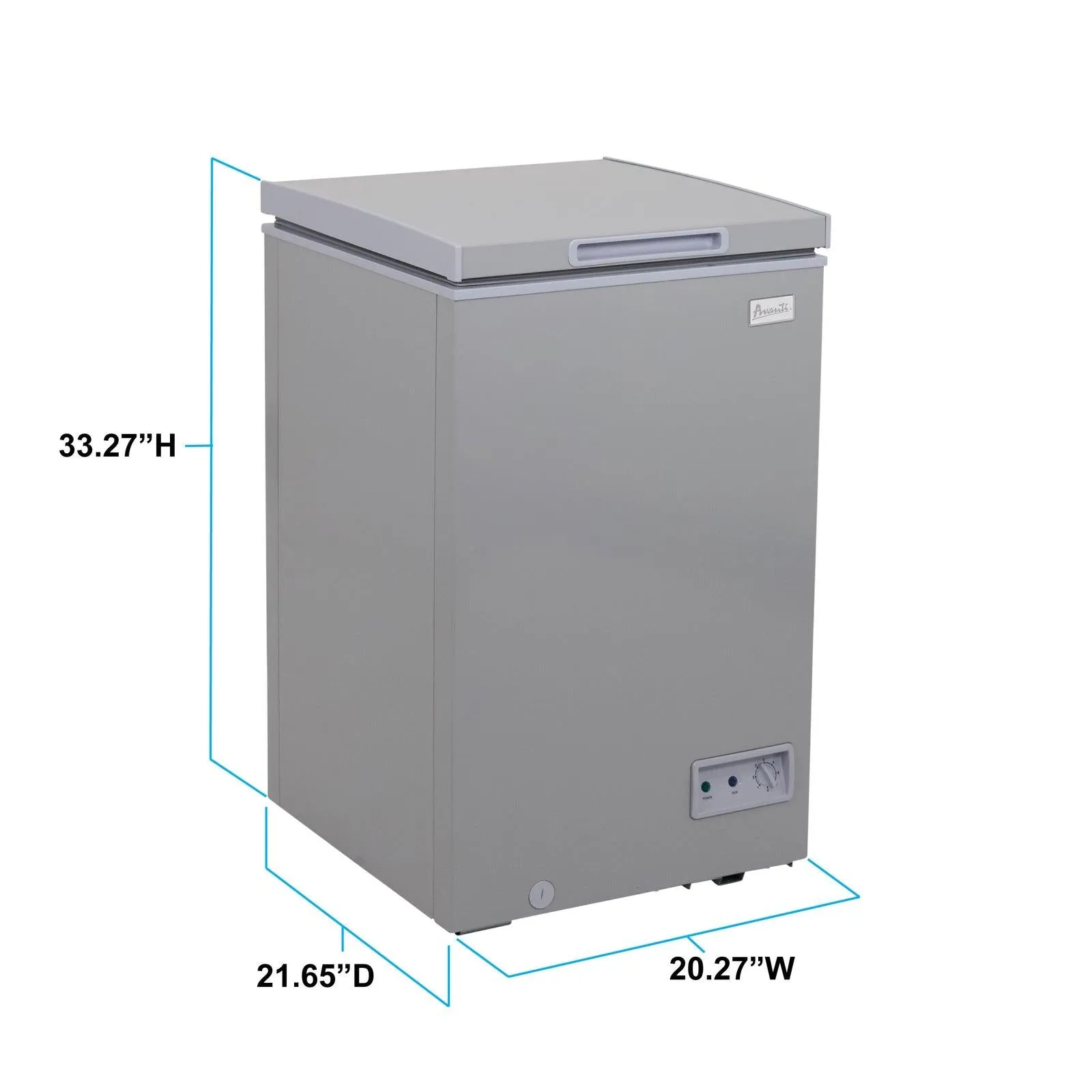 Avanti CF35F2G Avanti Garage Ready Chest Freezer - Platinum / 3.5 Cu. Ft.