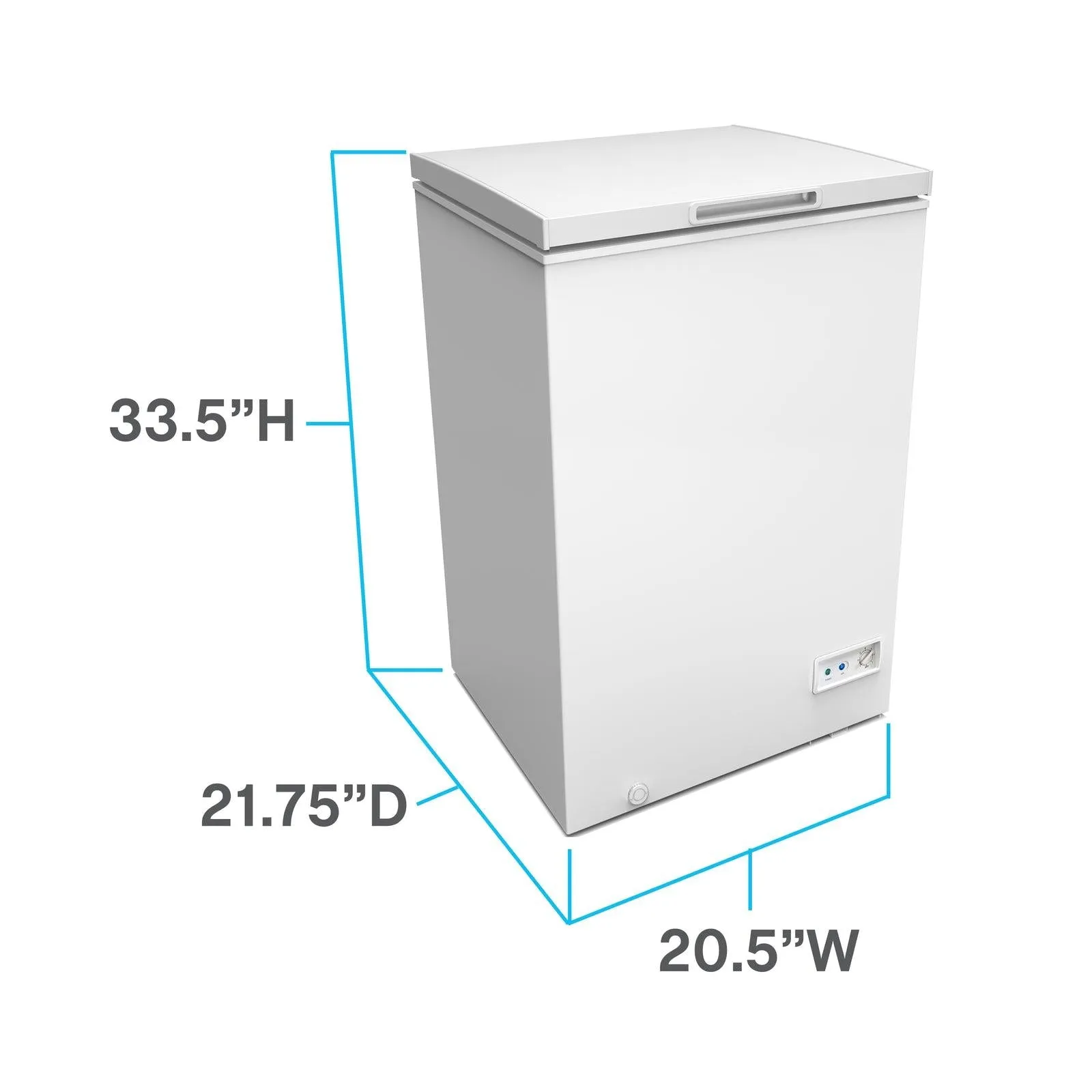 Avanti CF35F2G Avanti Garage Ready Chest Freezer - Platinum / 3.5 Cu. Ft.