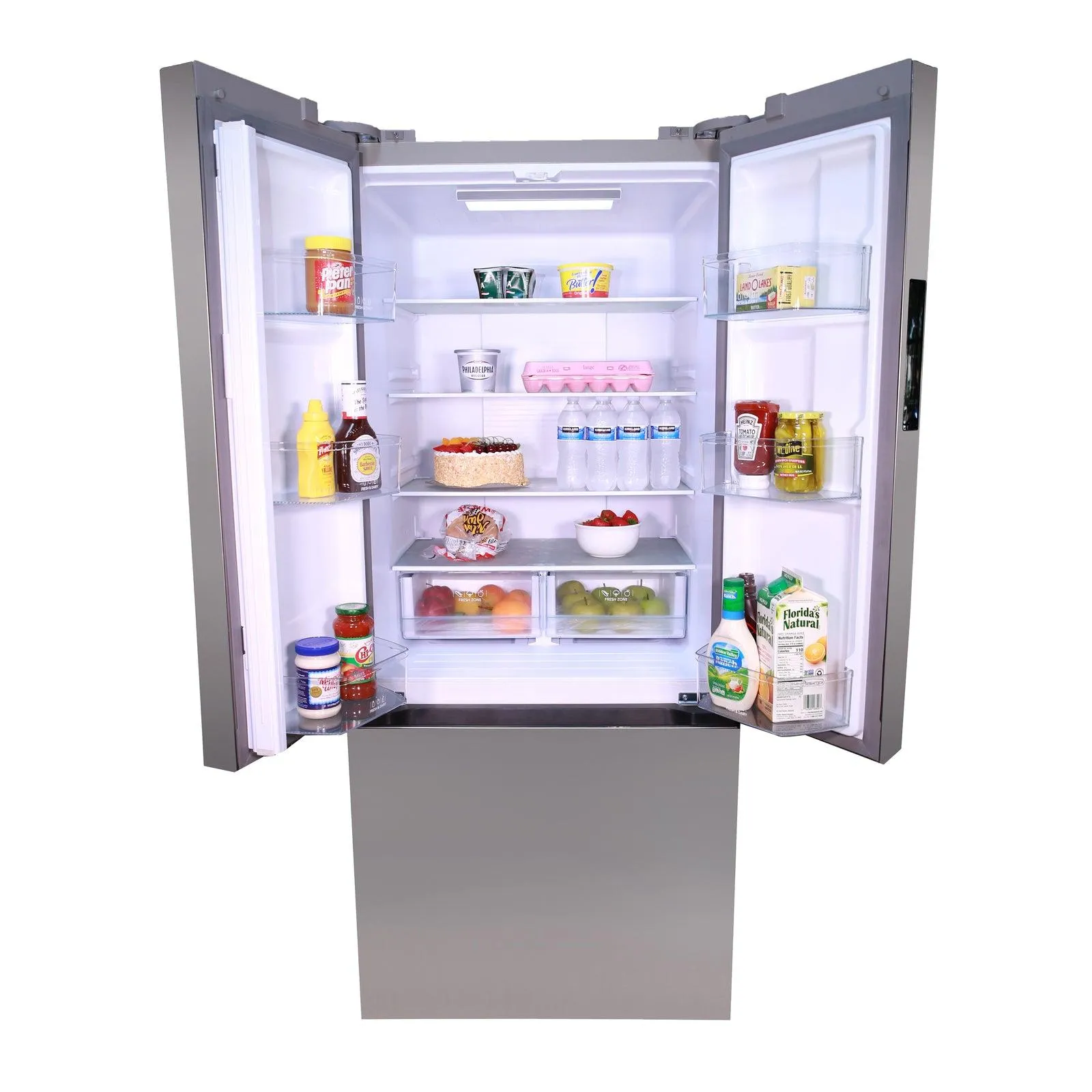 Avanti FFFDS175L3S Avanti Frost Free French Door Refrigerator. 17.5 Cu. Ft. - Stainless Steel / 17.50 Cu. Ft.