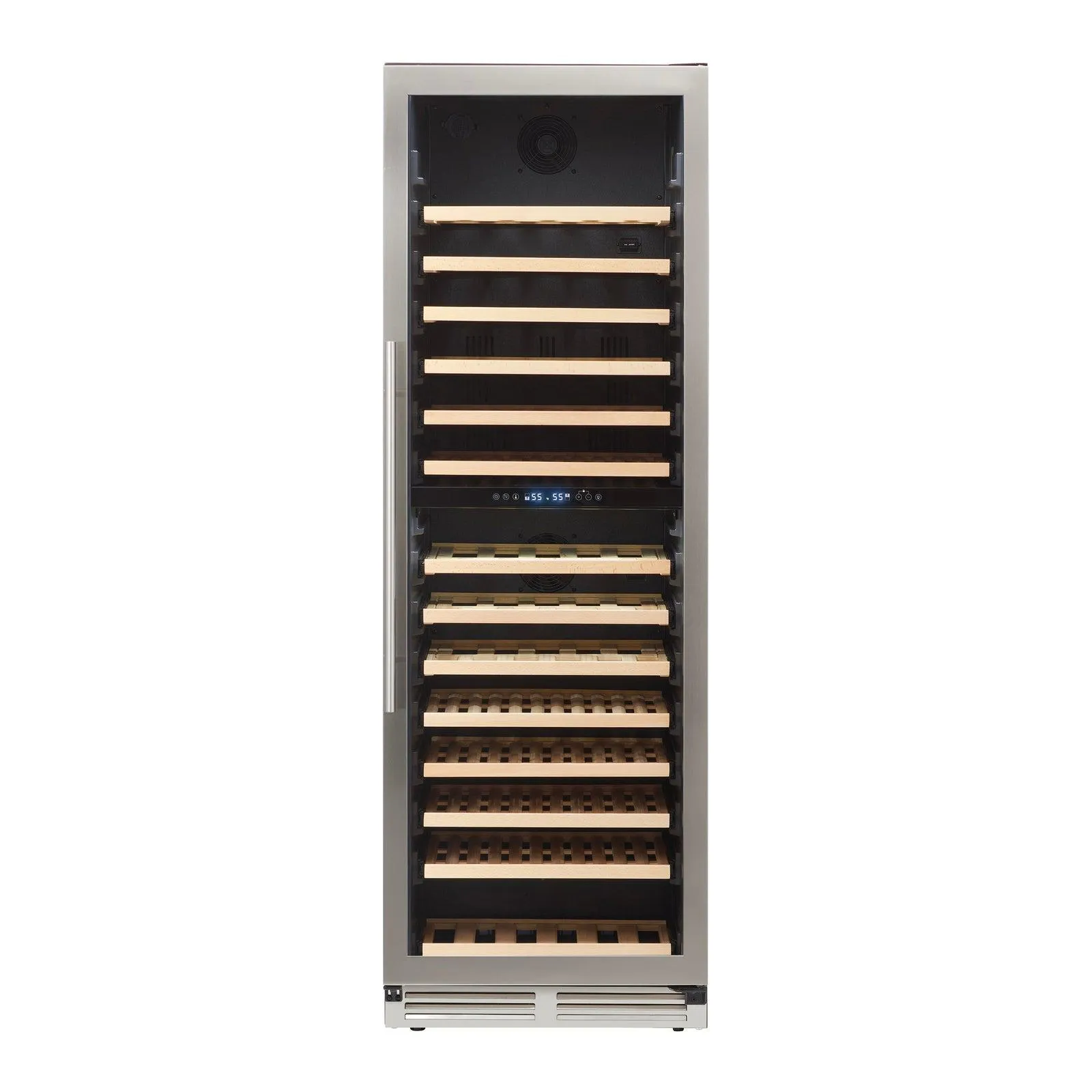 Avanti WCD165DZ3S Avanti 163 Bottle Designer Series Dual-Zone Wine Cooler - Stainless Steel / 163 Bottles