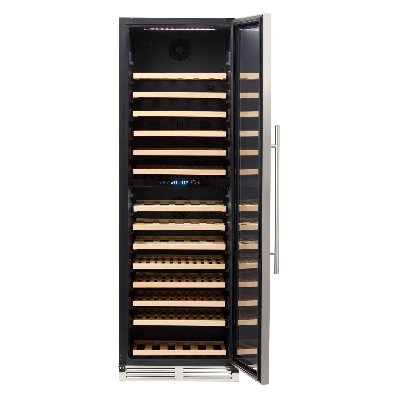 Avanti WCD165DZ3S Avanti 163 Bottle Designer Series Dual-Zone Wine Cooler - Stainless Steel / 163 Bottles