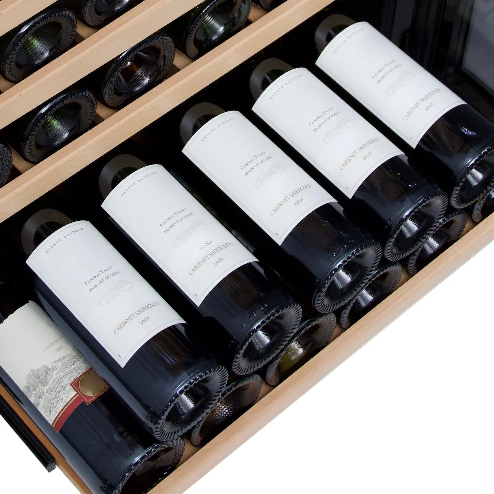 Avanti WCD165DZ3S Avanti 163 Bottle Designer Series Dual-Zone Wine Cooler - Stainless Steel / 163 Bottles