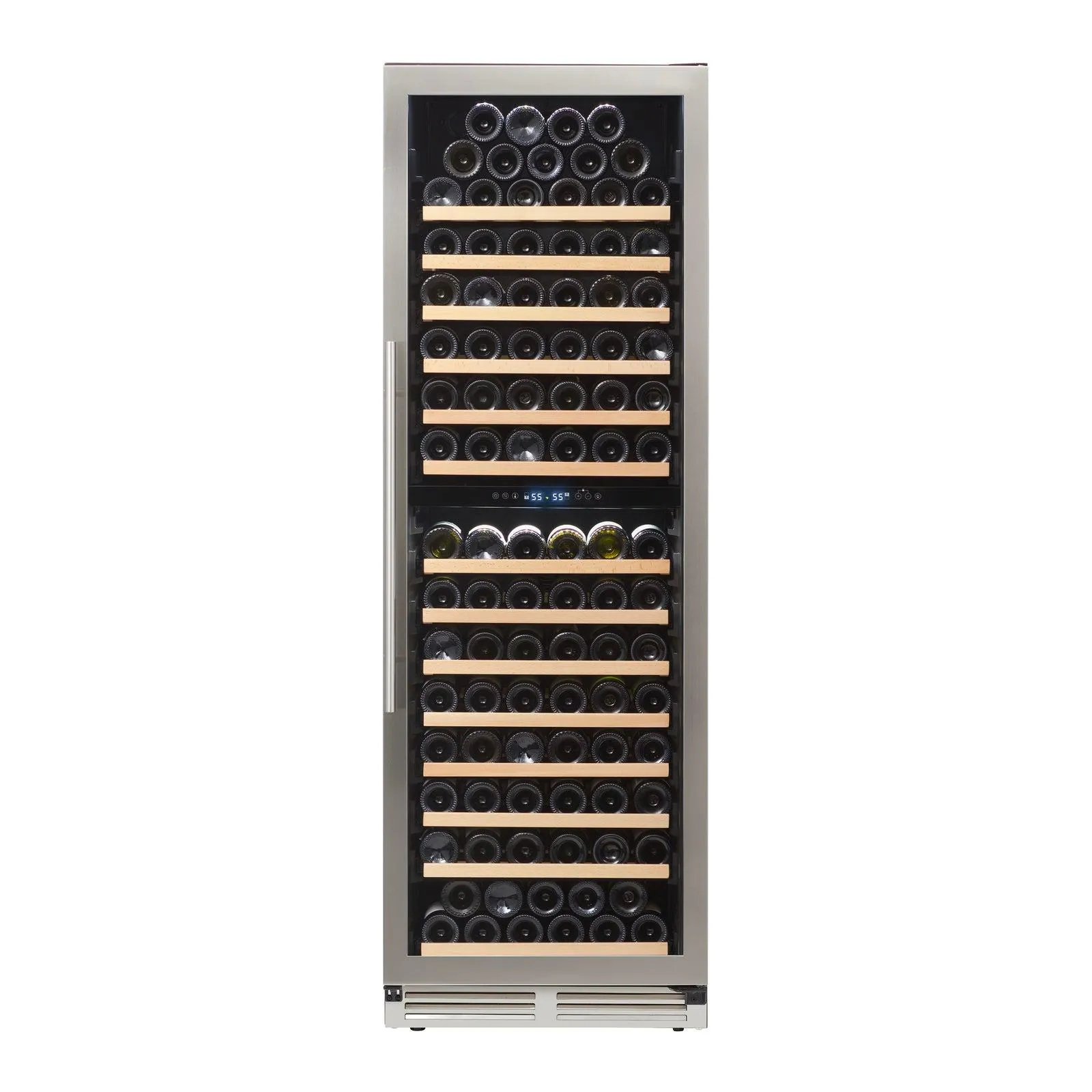 Avanti WCD165DZ3S Avanti 163 Bottle Designer Series Dual-Zone Wine Cooler - Stainless Steel / 163 Bottles
