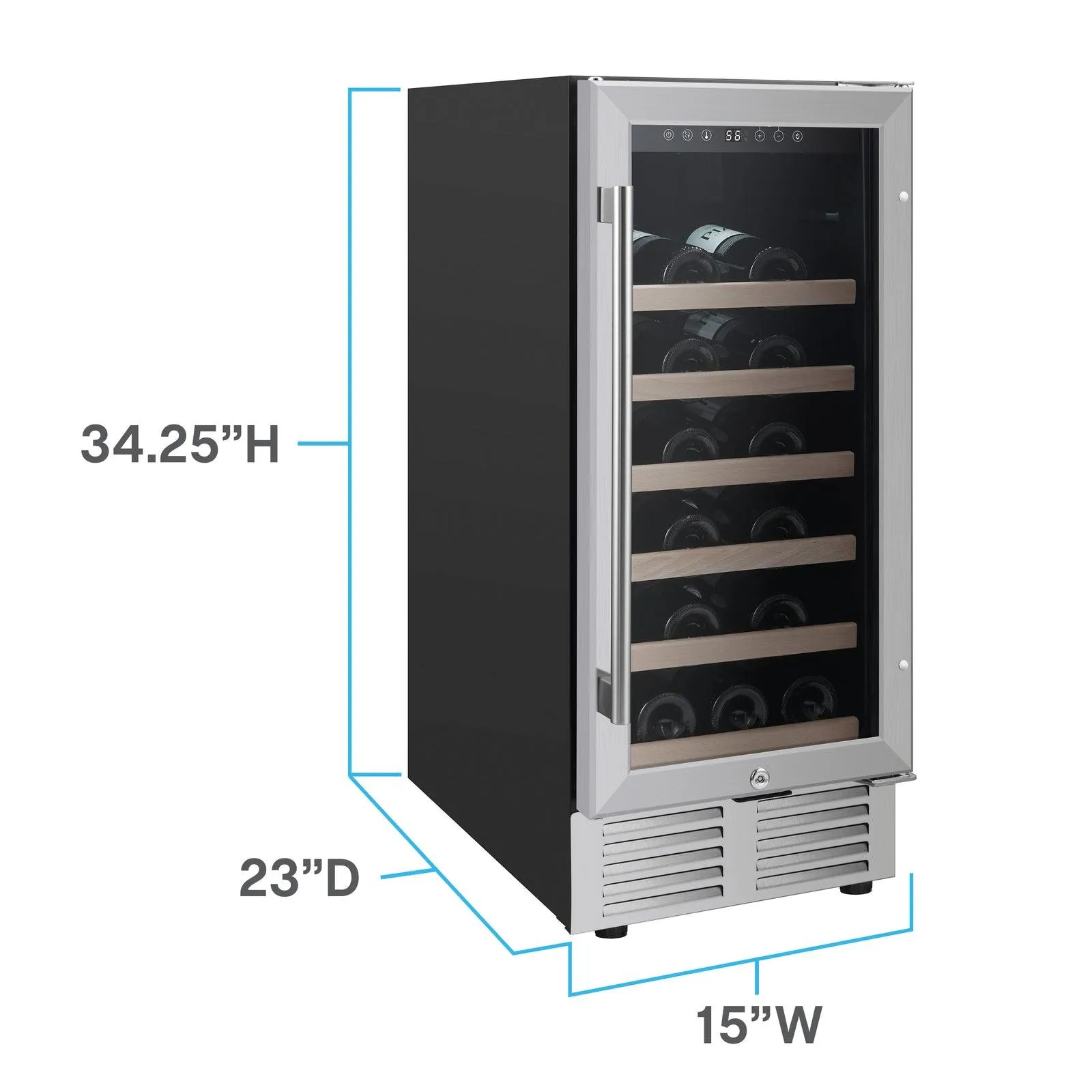 Avanti WCS31Z3SIS Avanti 30 Bottle Wine Cooler - Stainless Steel / 30 Bottles