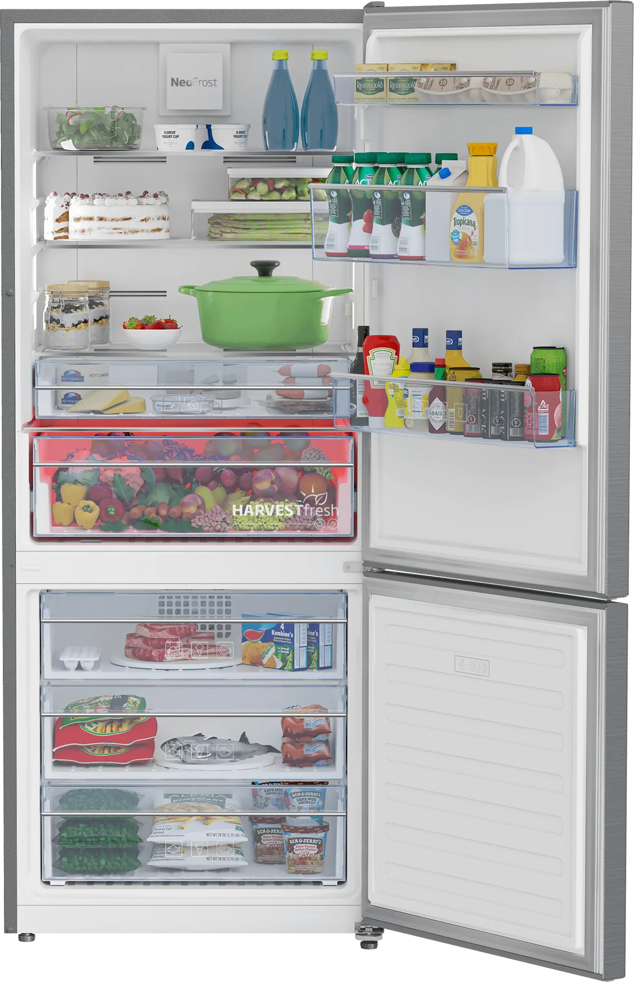 Beko BFBF2815SS 28 Bottom Freezer Refrigerator