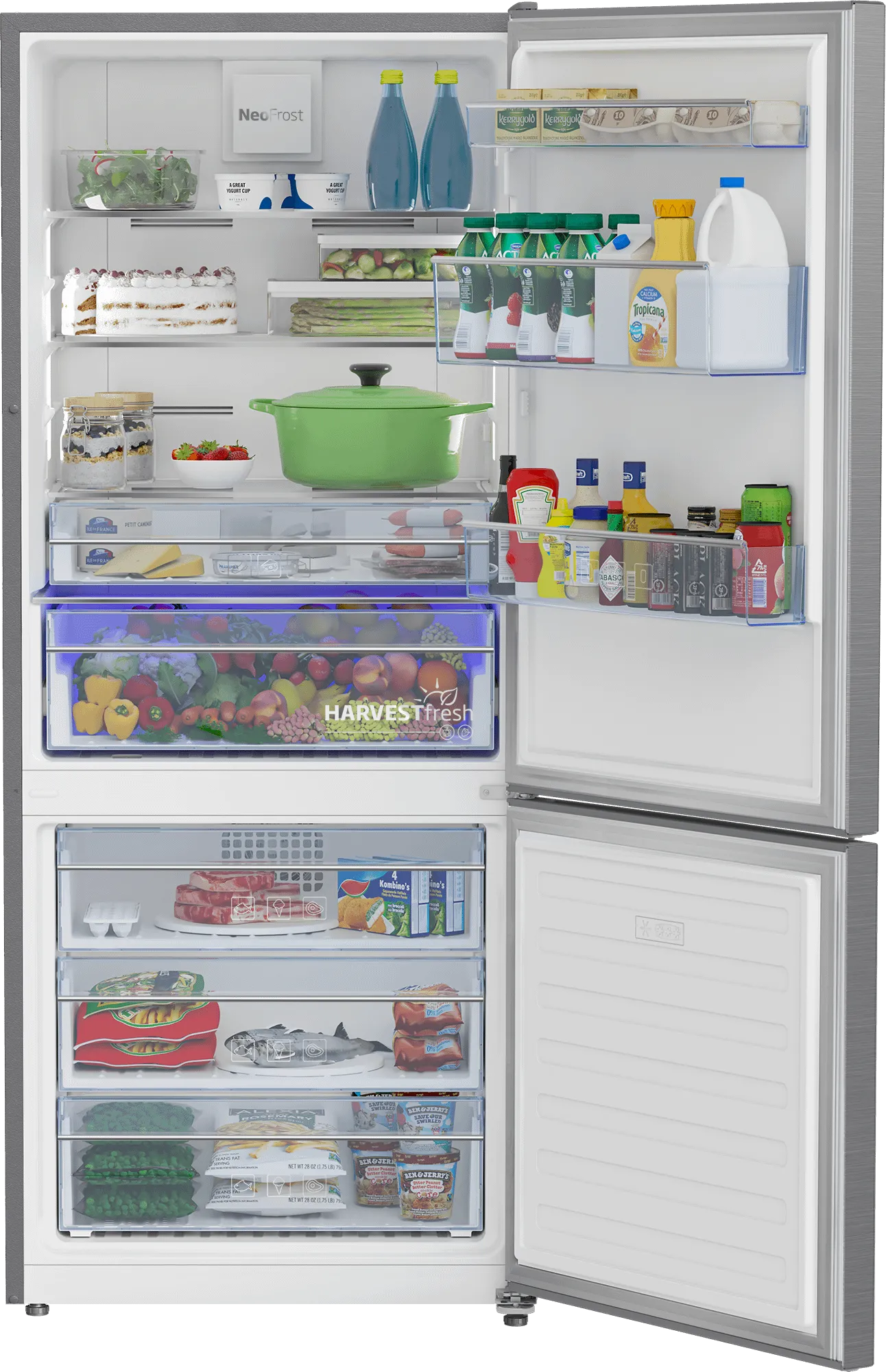 Beko BFBF2815SS 28 Bottom Freezer Refrigerator