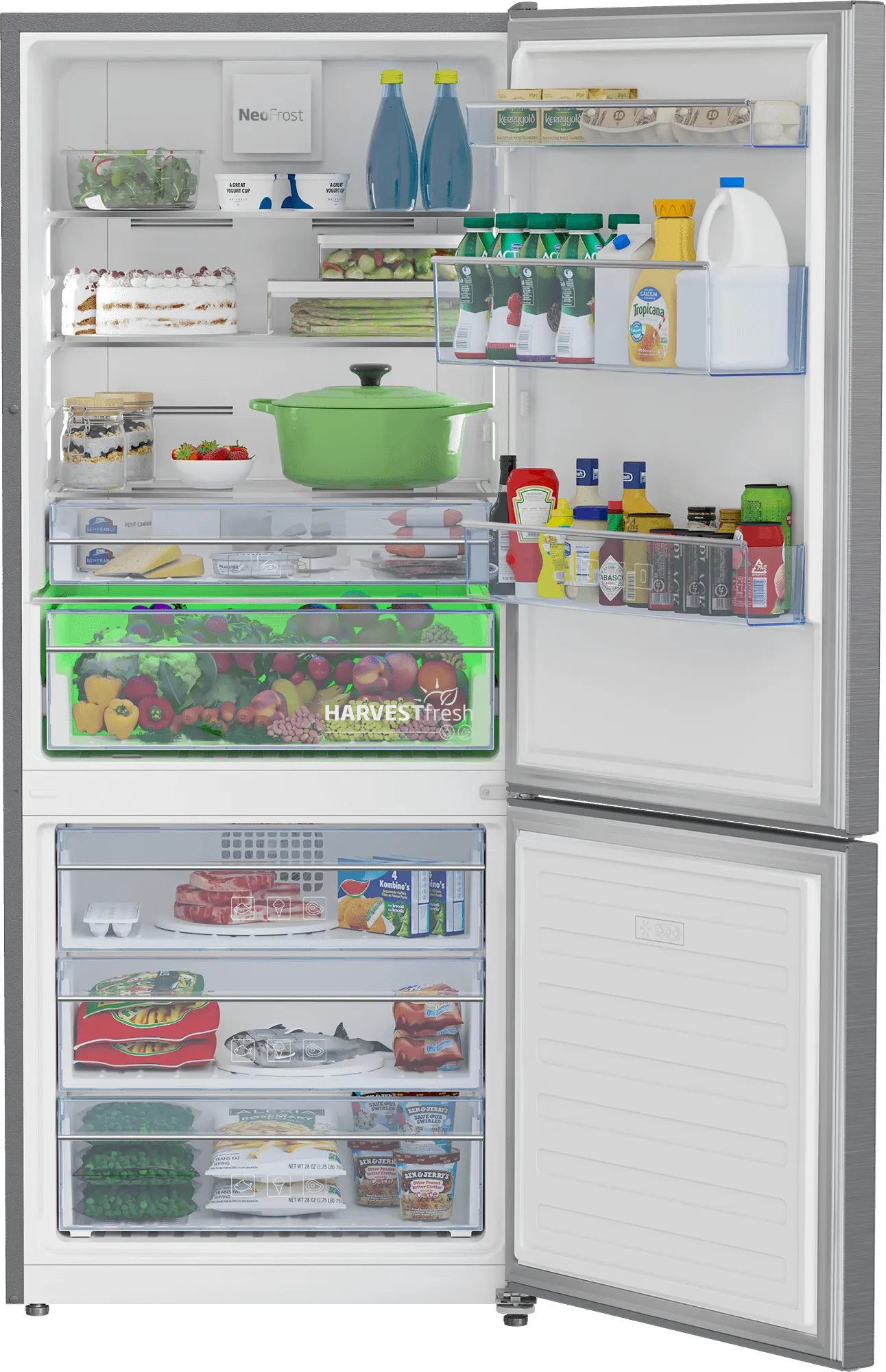 Beko BFBF2815SS 28 Bottom Freezer Refrigerator