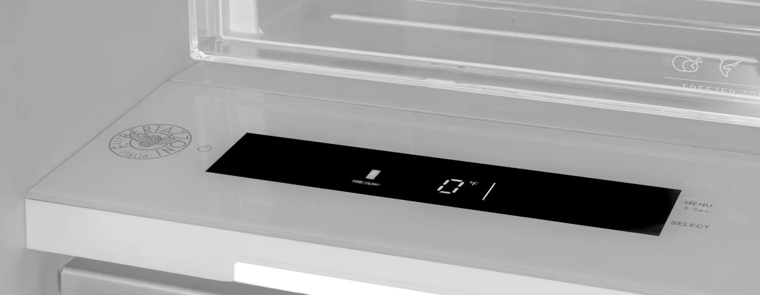 Bertazzoni REF18FCBIPRV 18 Built-In Freezer Column Panel Ready With Ice Maker Panel Ready