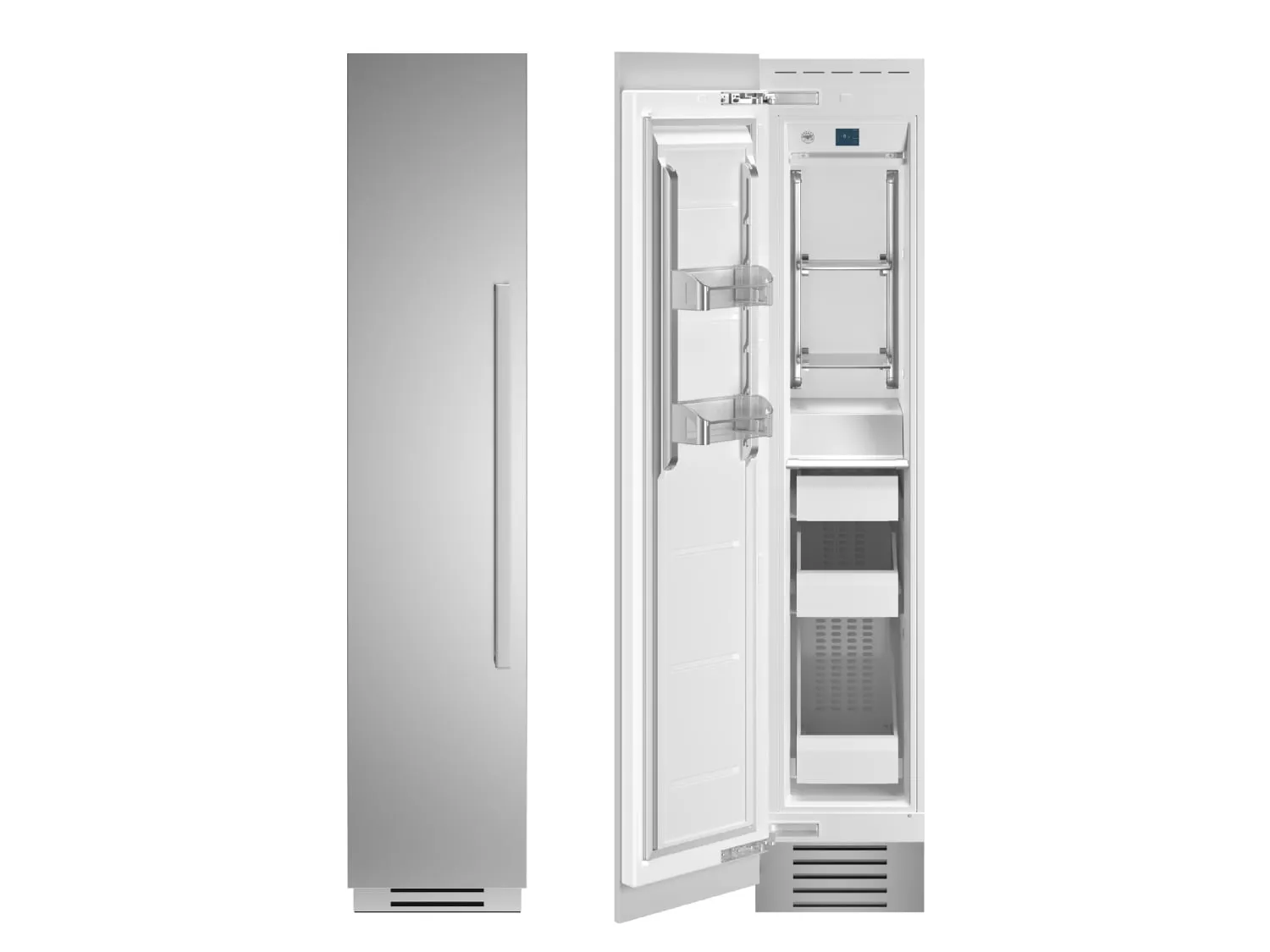 Bertazzoni REF18FCIPIXL 18 Built-In Freezer Column - Stainless - Left Hinge