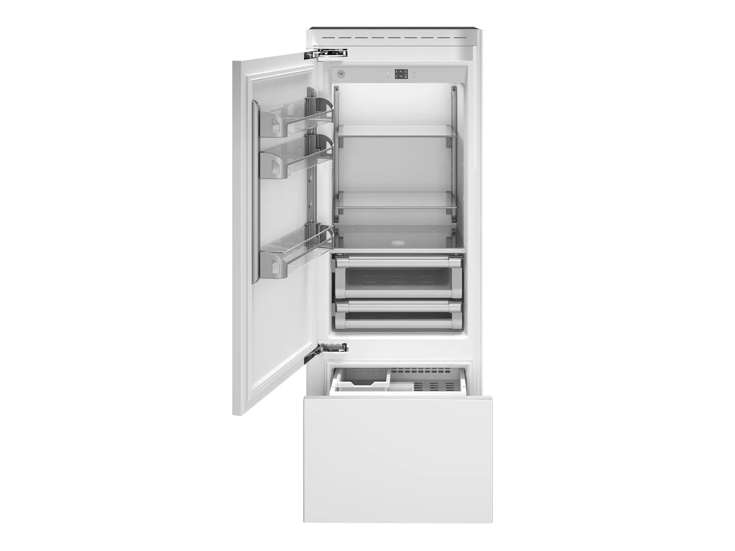 Bertazzoni REF30BMBIPLT 30 Built-In Bottom Mount - Panel Ready - Left Swing Door