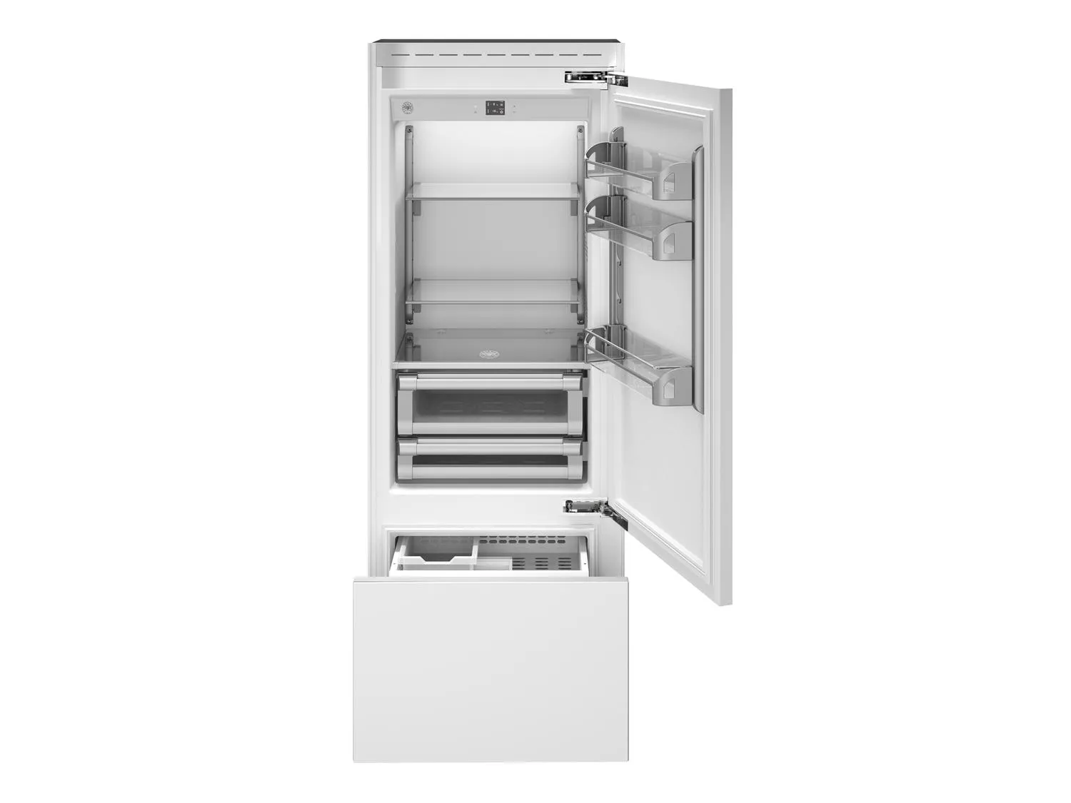 Bertazzoni REF30BMBIPRT 30 Inch Built-In Bottom Mount Refrigerator With Ice Maker. Panel Ready Panel Ready