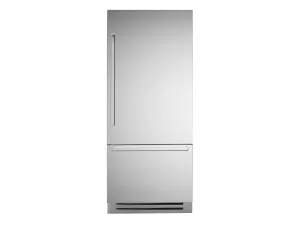 Bertazzoni REF36BMBIXRT 36 Inch Built-In Bottom Mount Refrigerator With Ice Maker. Stainless Steel Stainless Steel