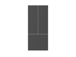 Bertazzoni SP36FDCV Carbonio Front Panel Kit For 36 French Door Refrigerator Carbonio