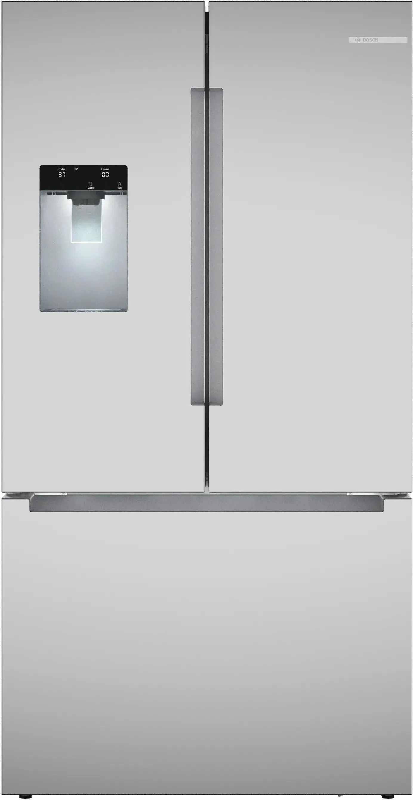 Bosch B36CD10ENS 100 Series French Door Bottom Mount Refrigerator 36 Stainless Steel (With Anti-Fingerprint). Total No Frost
