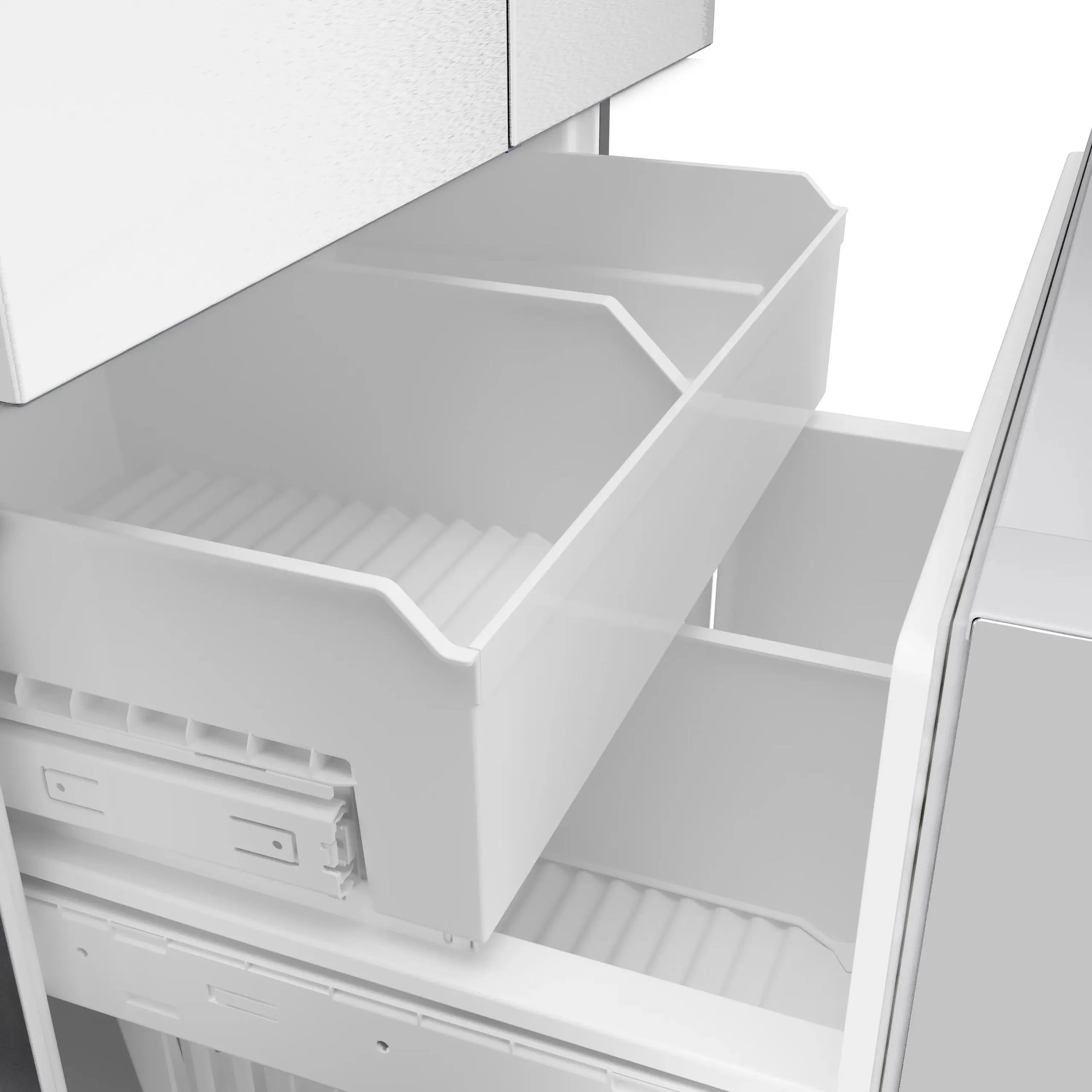 Bosch B36CD10ENS 100 Series French Door Bottom Mount Refrigerator 36 Stainless Steel (With Anti-Fingerprint). Total No Frost