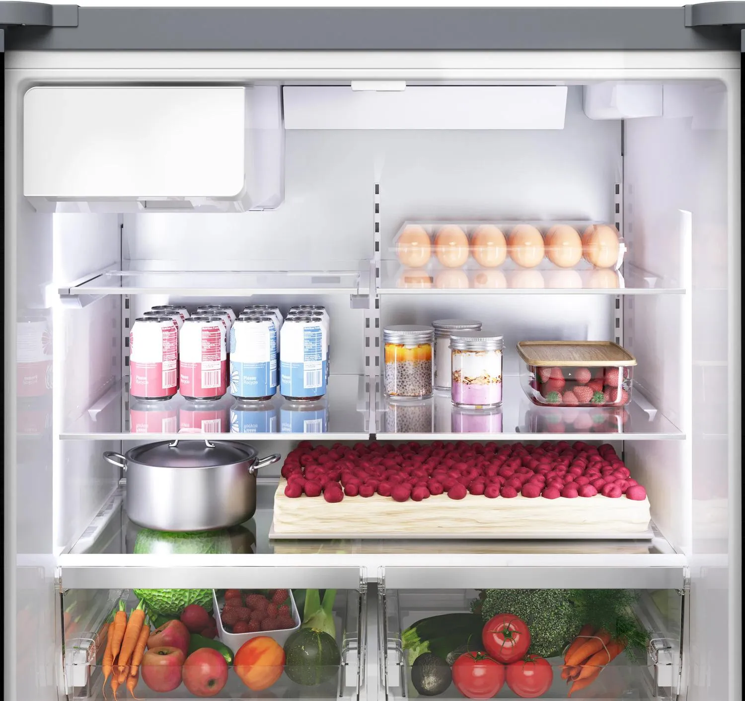 Bosch B36CD52SNB 500 Series French Door Bottom Mount Refrigerator 36 Black Stainless Steel. Total No Frost