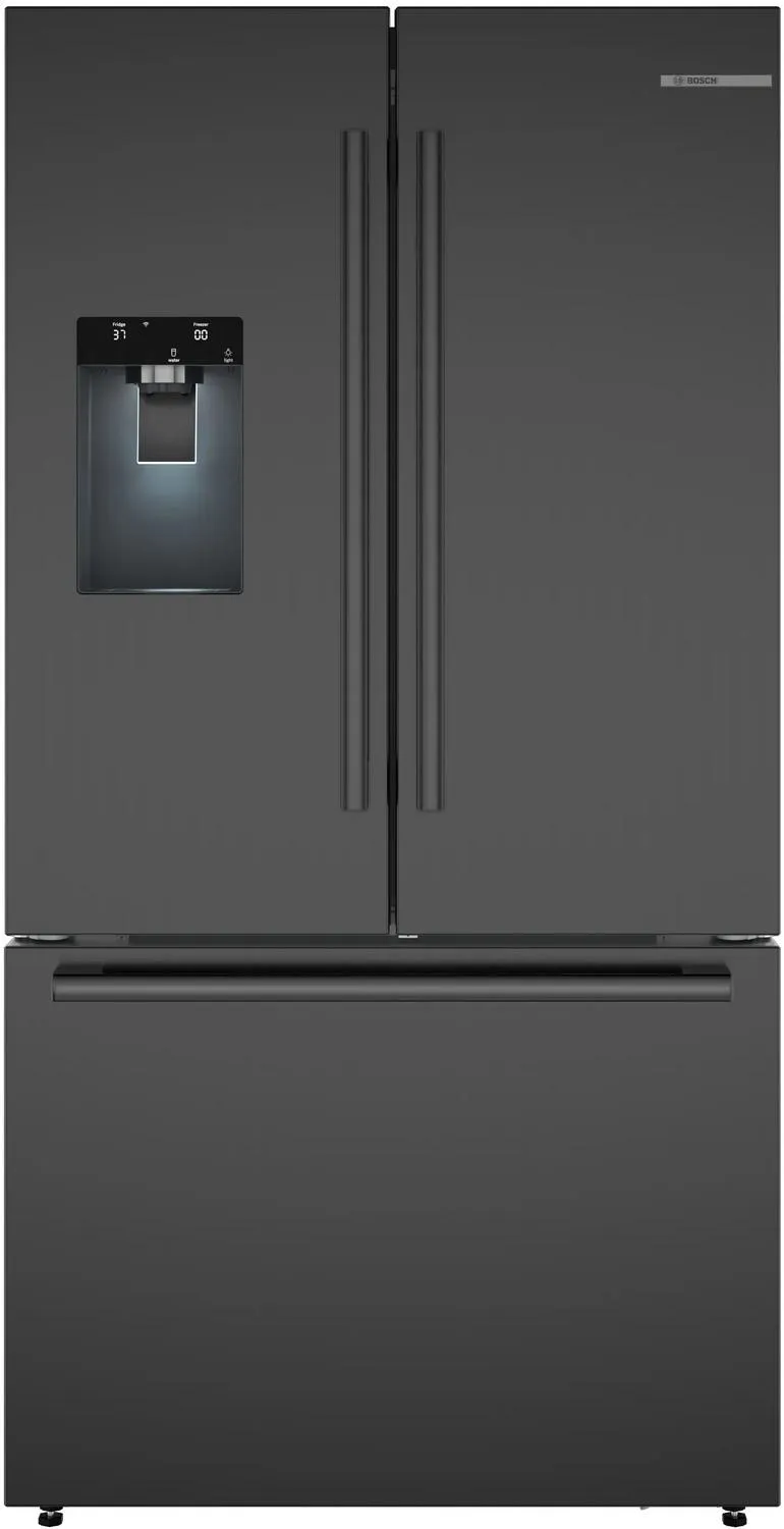Bosch B36CD52SNB 500 Series French Door Bottom Mount Refrigerator 36 Black Stainless Steel. Total No Frost