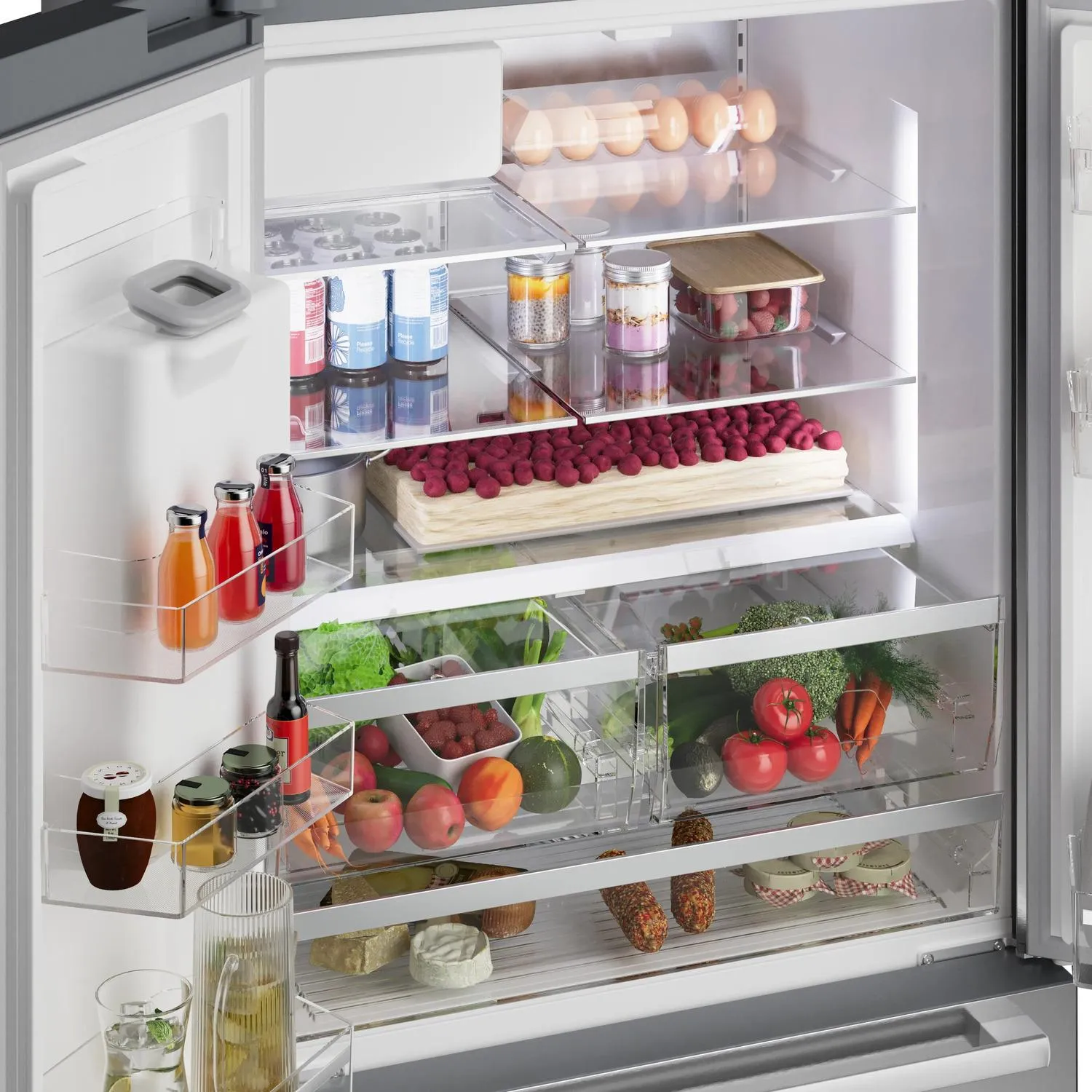 Bosch B36CD52SNS 500 Series French Door Bottom Mount Refrigerator 36 Stainless Steel (With Anti-Fingerprint). Total No Frost