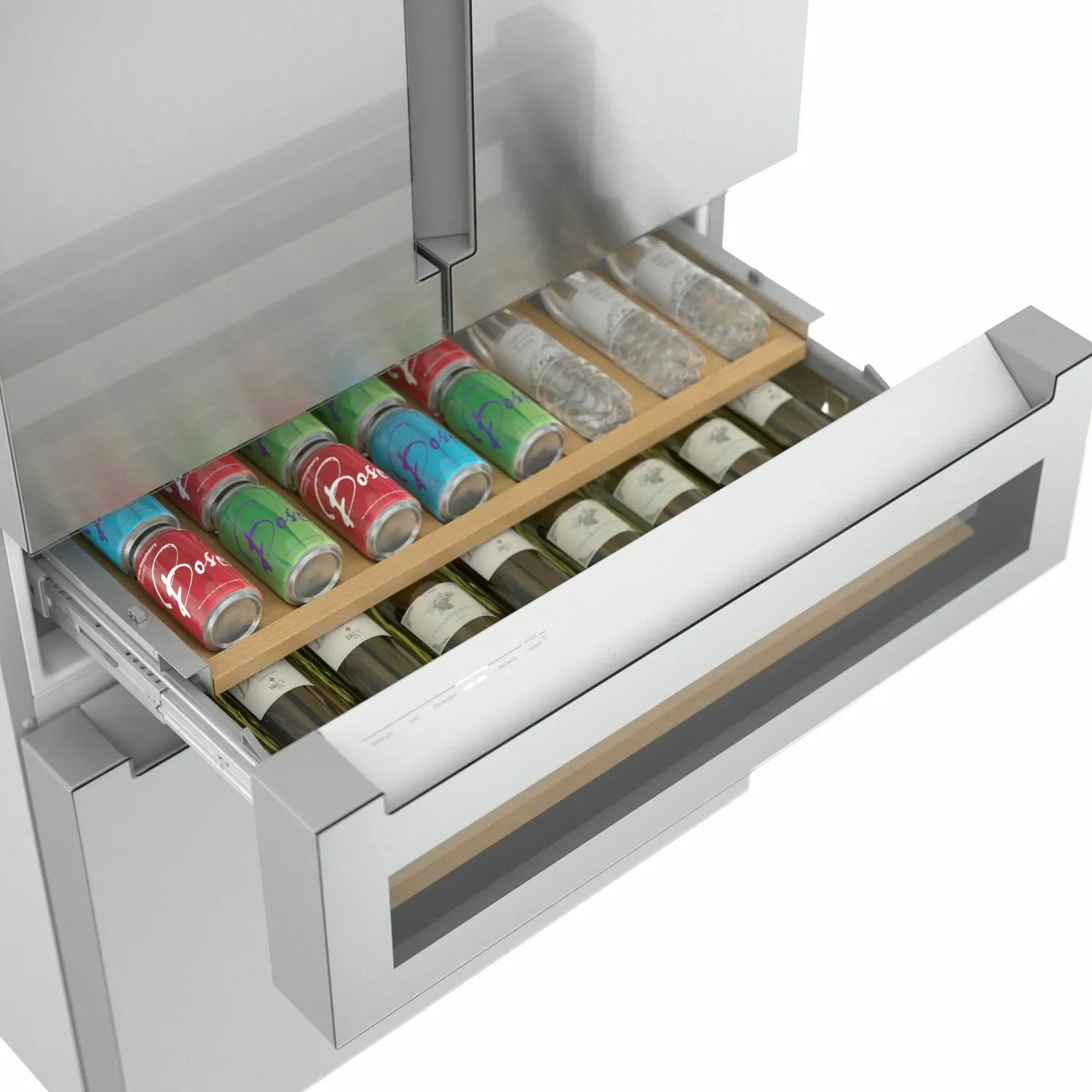 Bosch B36CL81ENG 800 Series French Door Bottom Mount Refrigerator 36'' Easy Clean Stainless Steel B36Cl81Eng