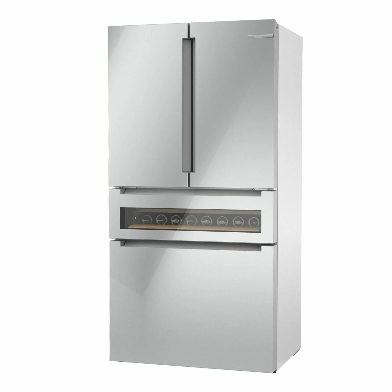 Bosch B36CL81ENG 800 Series French Door Bottom Mount Refrigerator 36'' Easy Clean Stainless Steel B36Cl81Eng