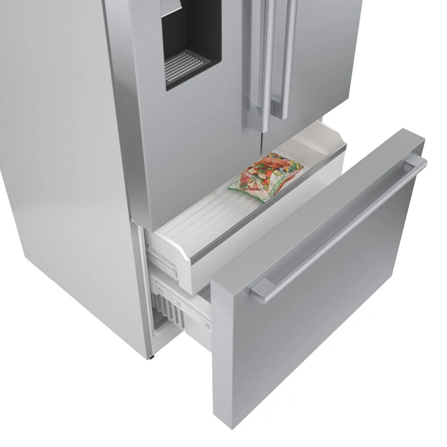Bosch B36FD50SNS 500 Series French Door Bottom Mount Refrigerator 36'' Easy Clean Stainless Steel B36Fd50Sns