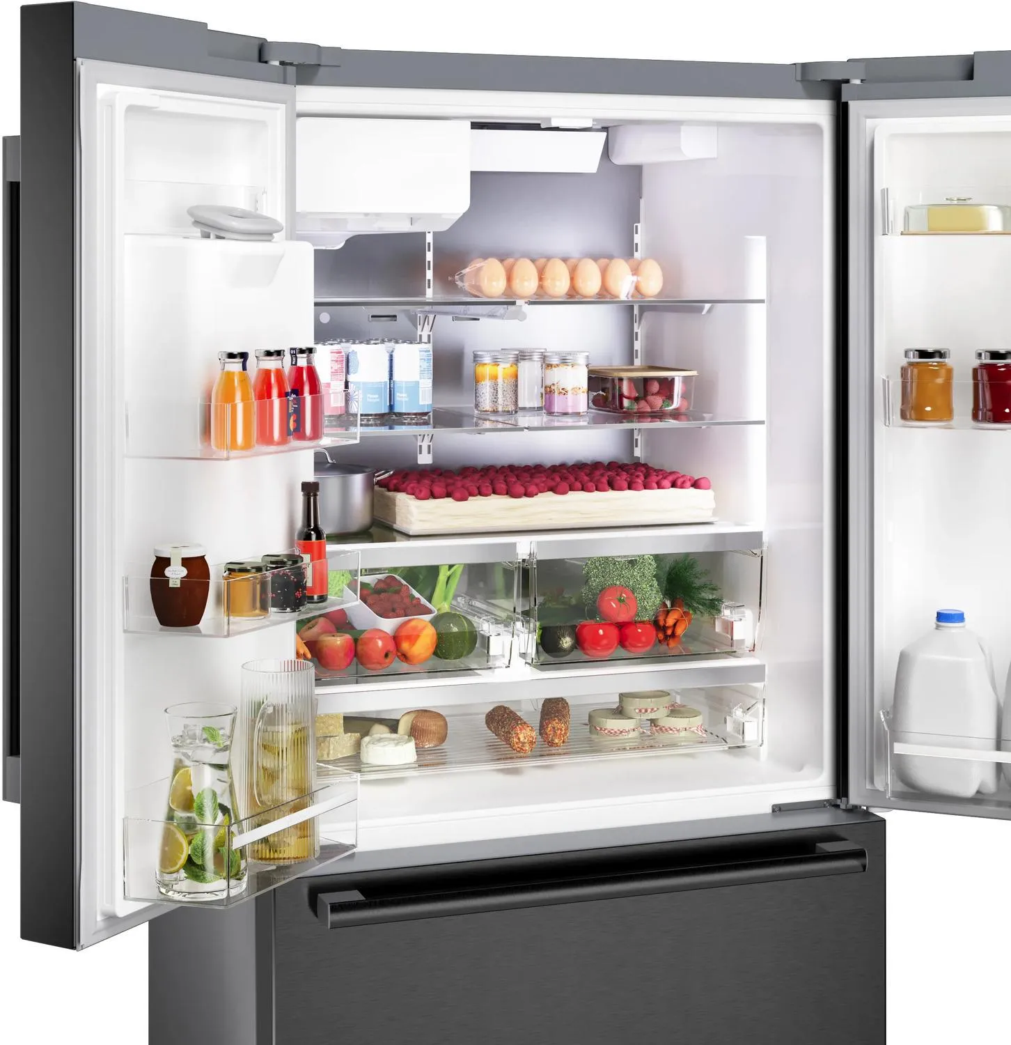 Bosch B36FD52SNB 500 Series French Door Bottom Mount Refrigerator 36 Black Stainless Steel