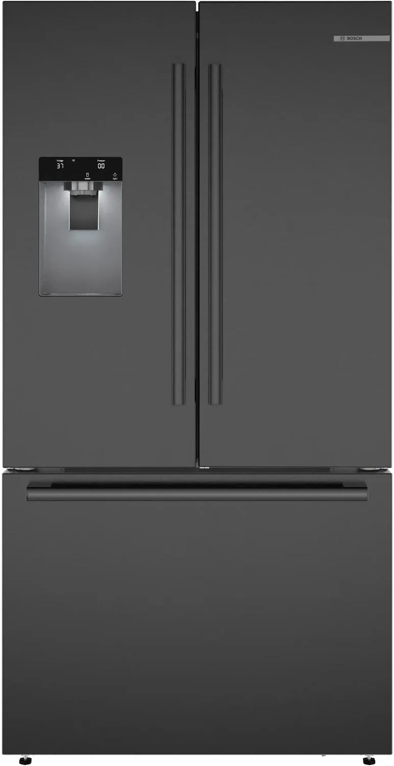 Bosch B36FD52SNB 500 Series French Door Bottom Mount Refrigerator 36 Black Stainless Steel