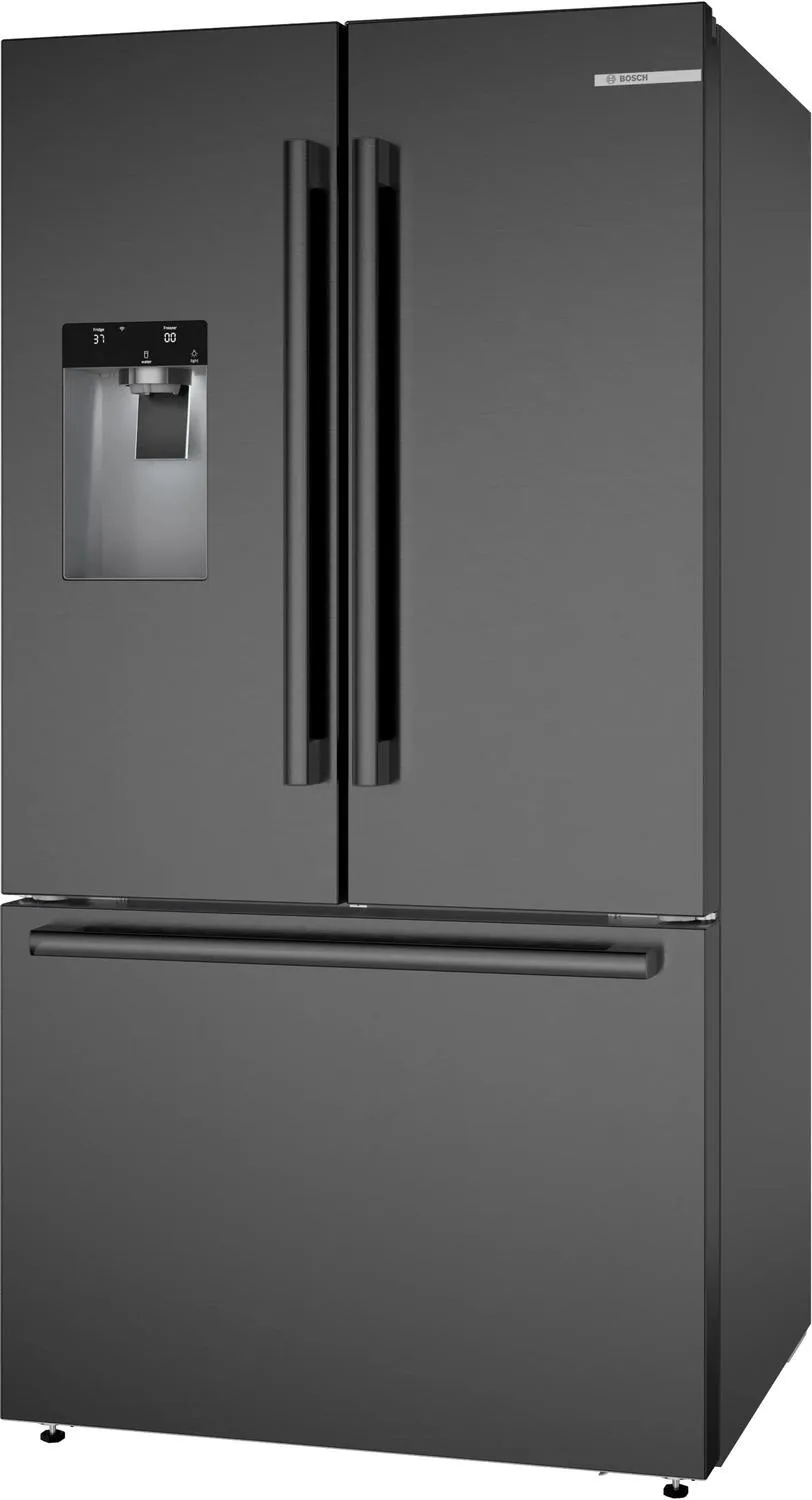 Bosch B36FD52SNB 500 Series French Door Bottom Mount Refrigerator 36 Black Stainless Steel