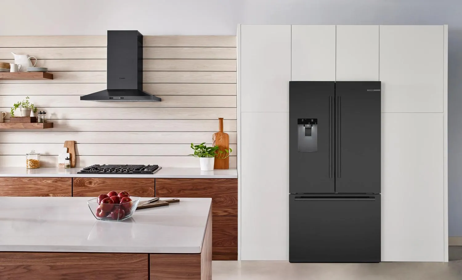 Bosch B36FD52SNB 500 Series French Door Bottom Mount Refrigerator 36 Black Stainless Steel