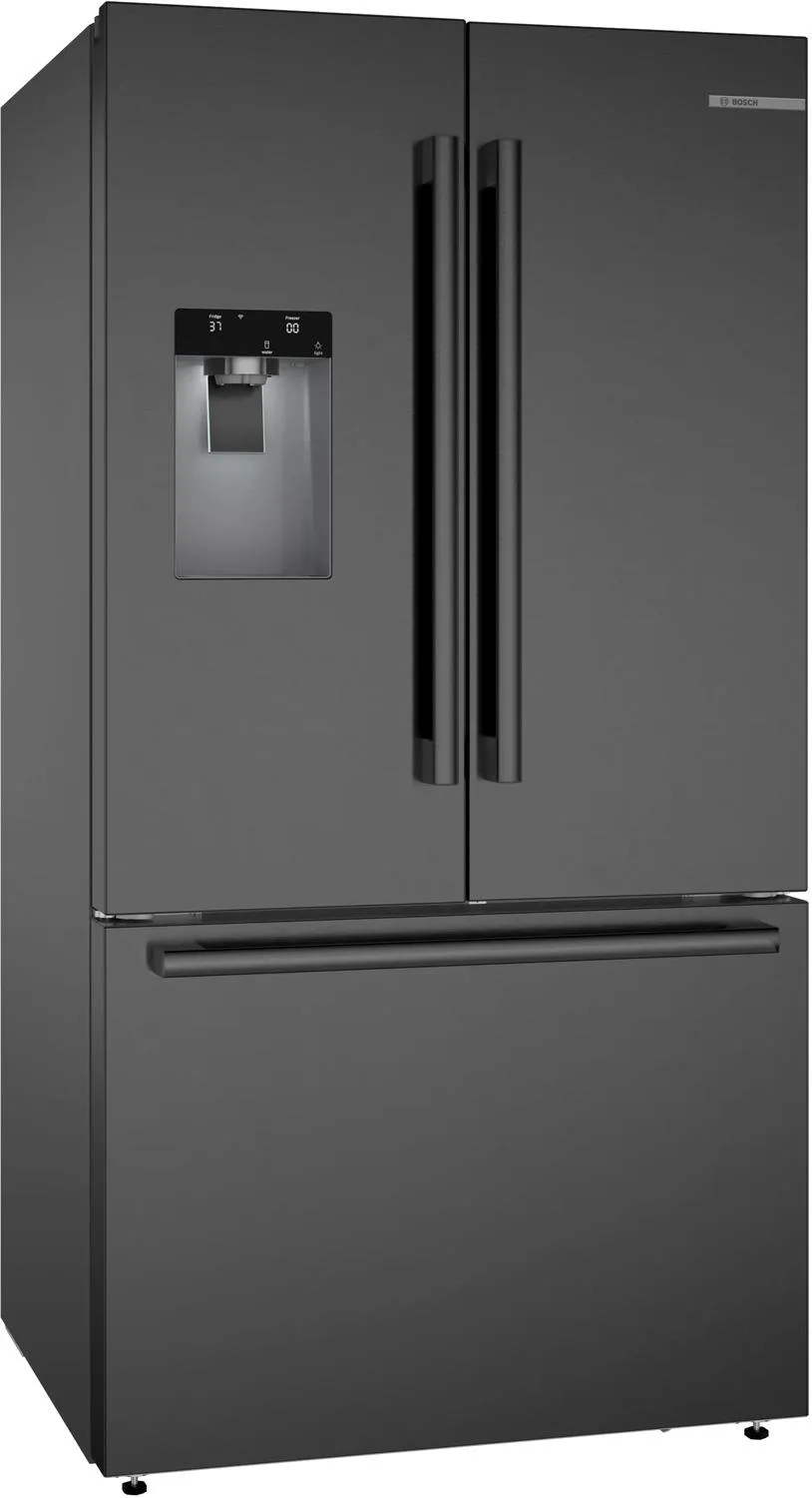 Bosch B36FD52SNB 500 Series French Door Bottom Mount Refrigerator 36 Black Stainless Steel