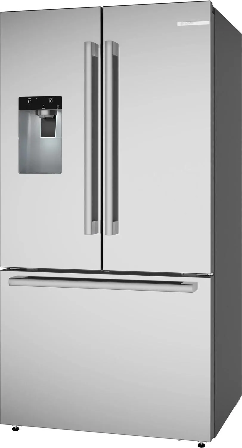 Bosch B36FD52SNS 500 Series French Door Bottom Mount Refrigerator 36 Stainless Steel (With Anti-Fingerprint)