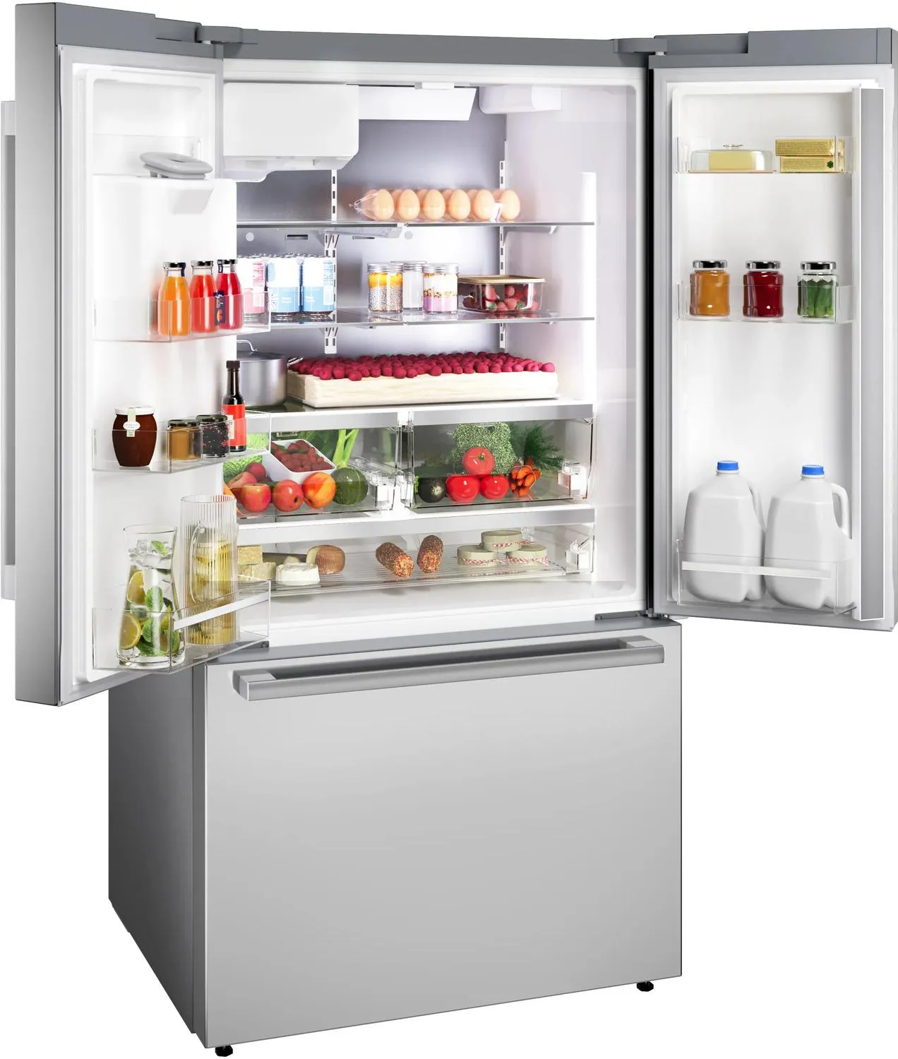 Bosch B36FD52SNS 500 Series French Door Bottom Mount Refrigerator 36 Stainless Steel (With Anti-Fingerprint)