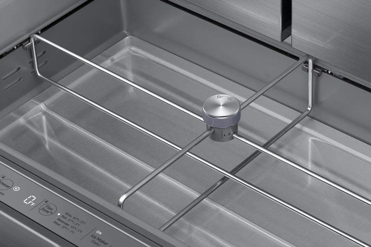 Dacor DRF36C700SR 36 Counter Depth French Door Bottom Freezer. Silver Stainless Steel