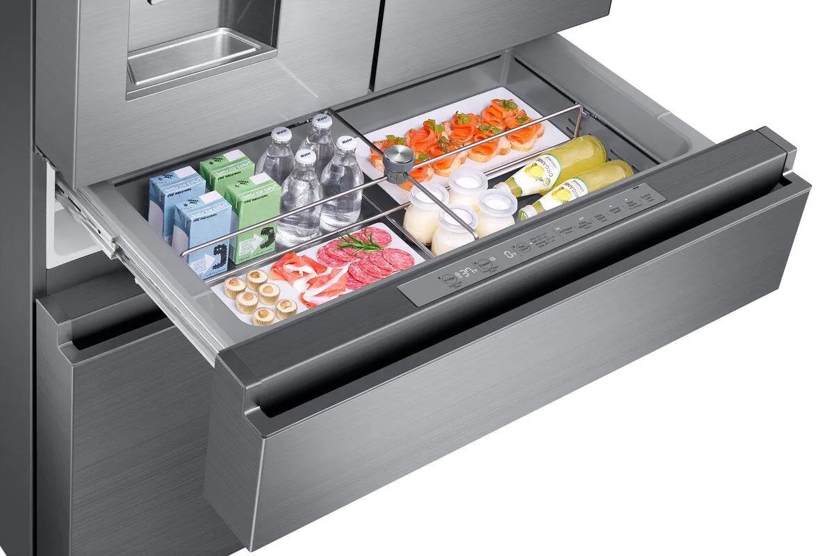Dacor DRF36C700SR 36 Counter Depth French Door Bottom Freezer. Silver Stainless Steel