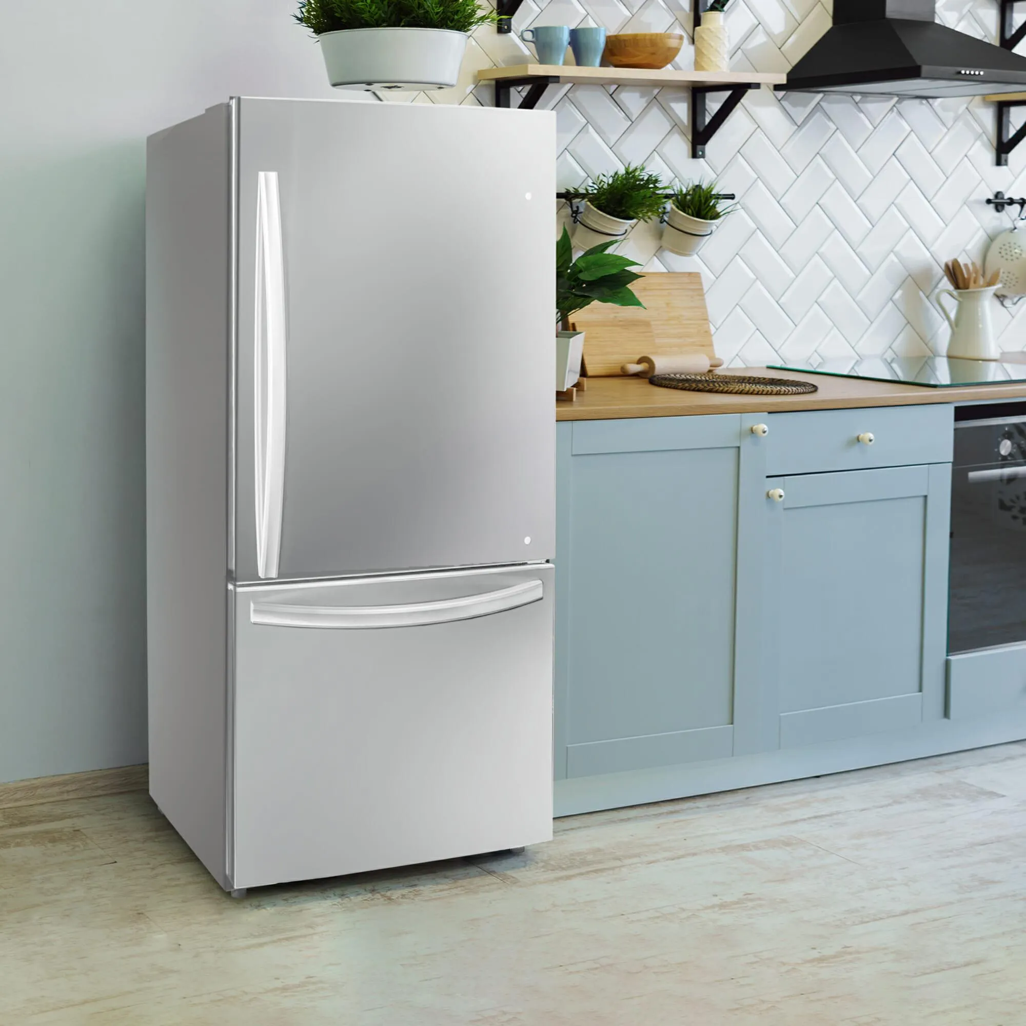 Danby DBM187E1SSDB Danby Designer 18.7 Cu. Ft. Apartment Fridge Bottom Mount In Stainless Steel