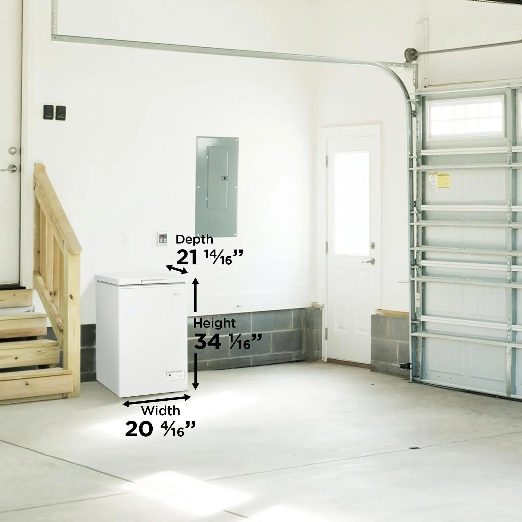 Danby DCF035A6WM Danby 3.5 Cu. Ft. Square Model Chest Freezer Doe