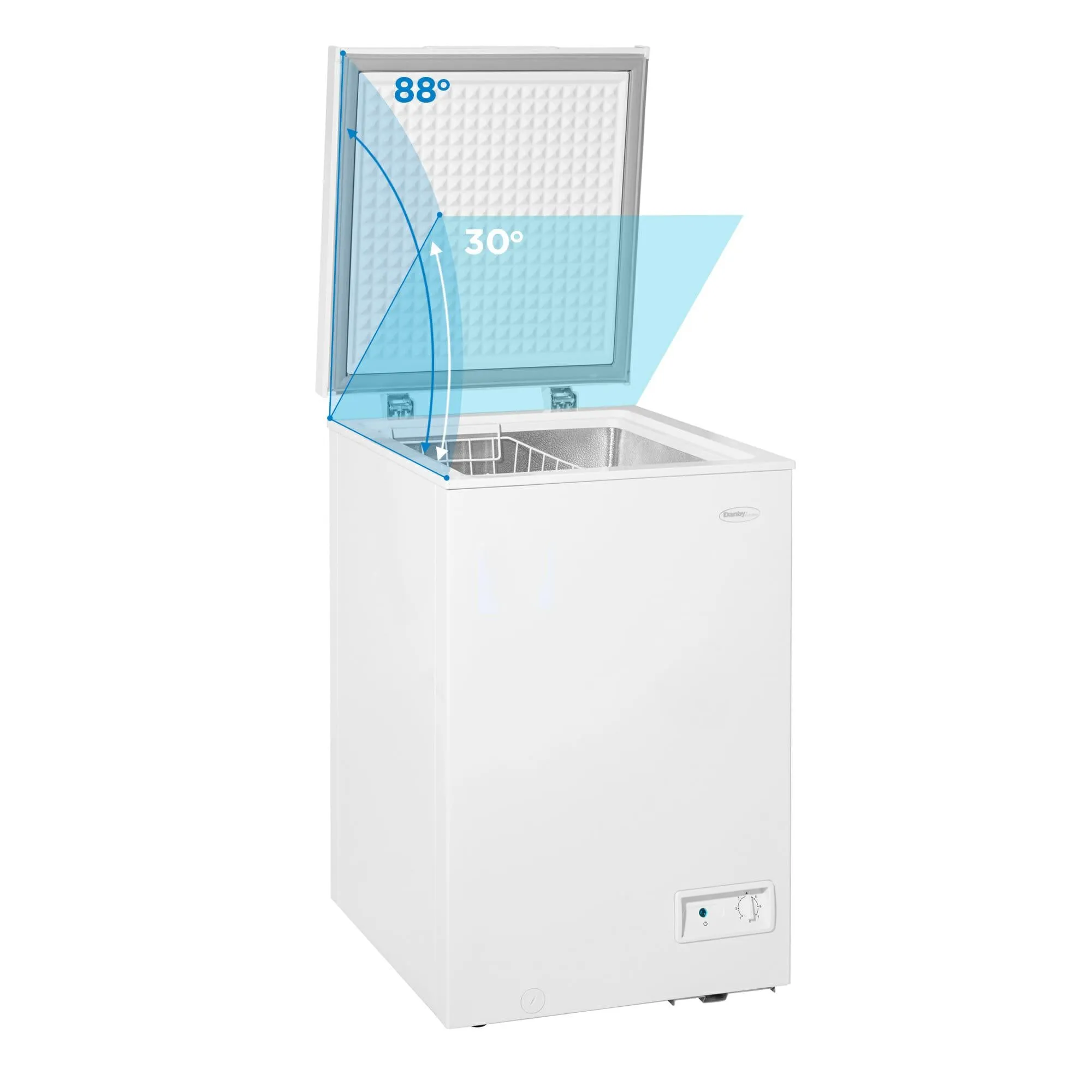 Danby DCF035A6WM Danby 3.5 Cu. Ft. Square Model Chest Freezer Doe