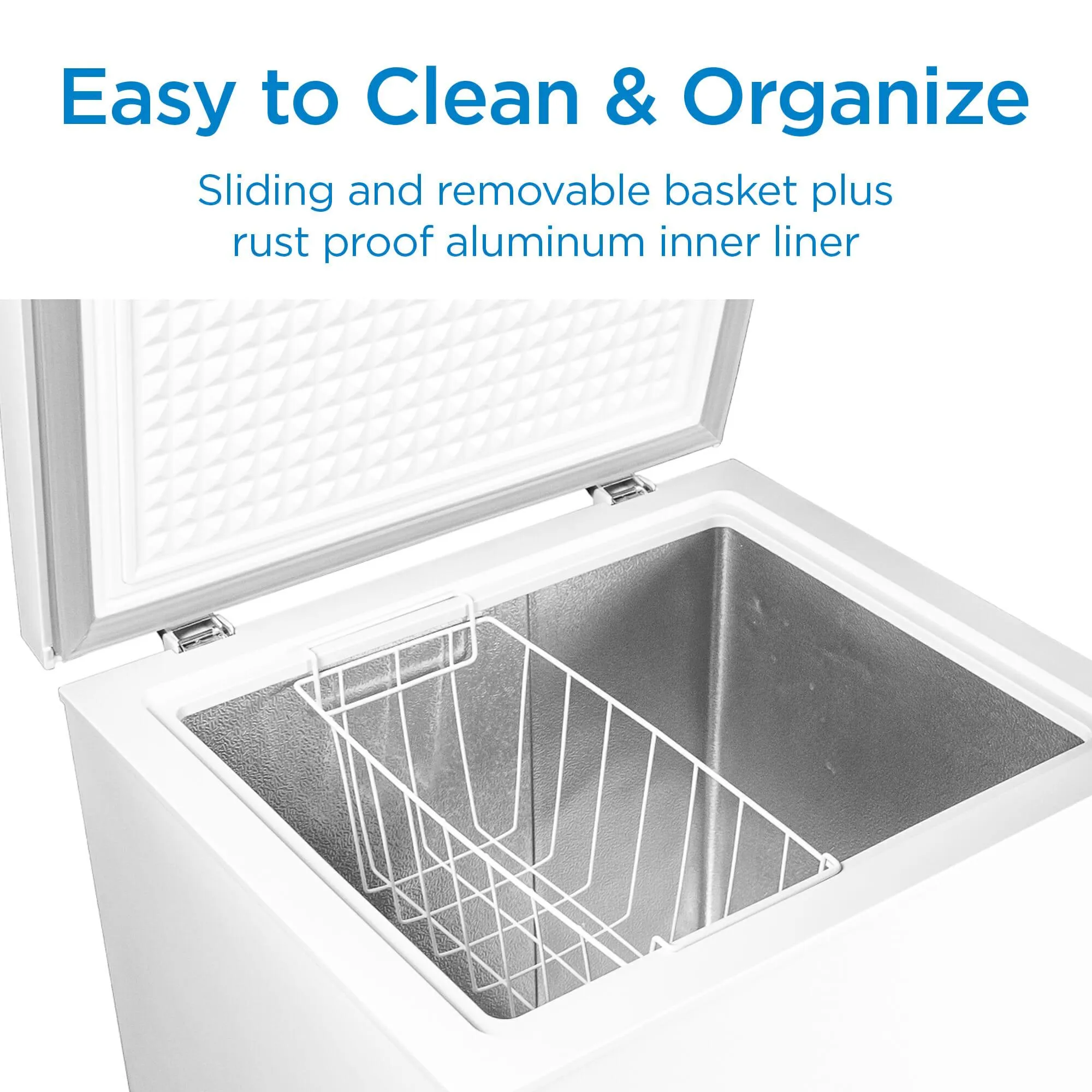 Danby DCF035A6WM Danby 3.5 Cu. Ft. Square Model Chest Freezer Doe