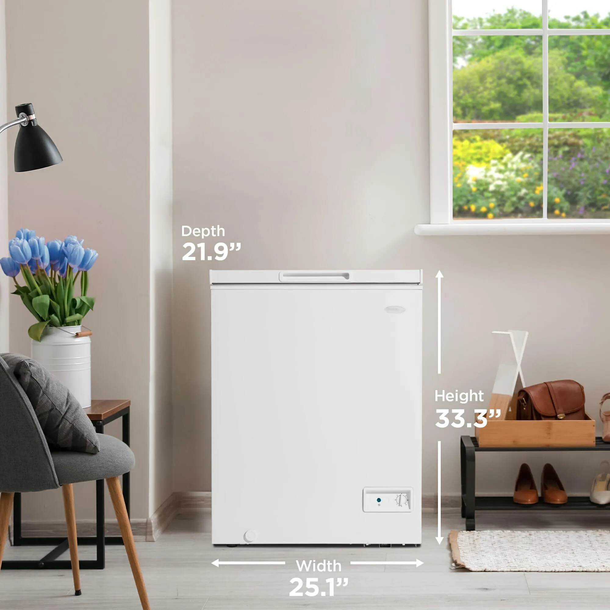 Danby DCF050A6WM Danby 5.0 Cu. Ft. Square Model Chest Freezer Doe