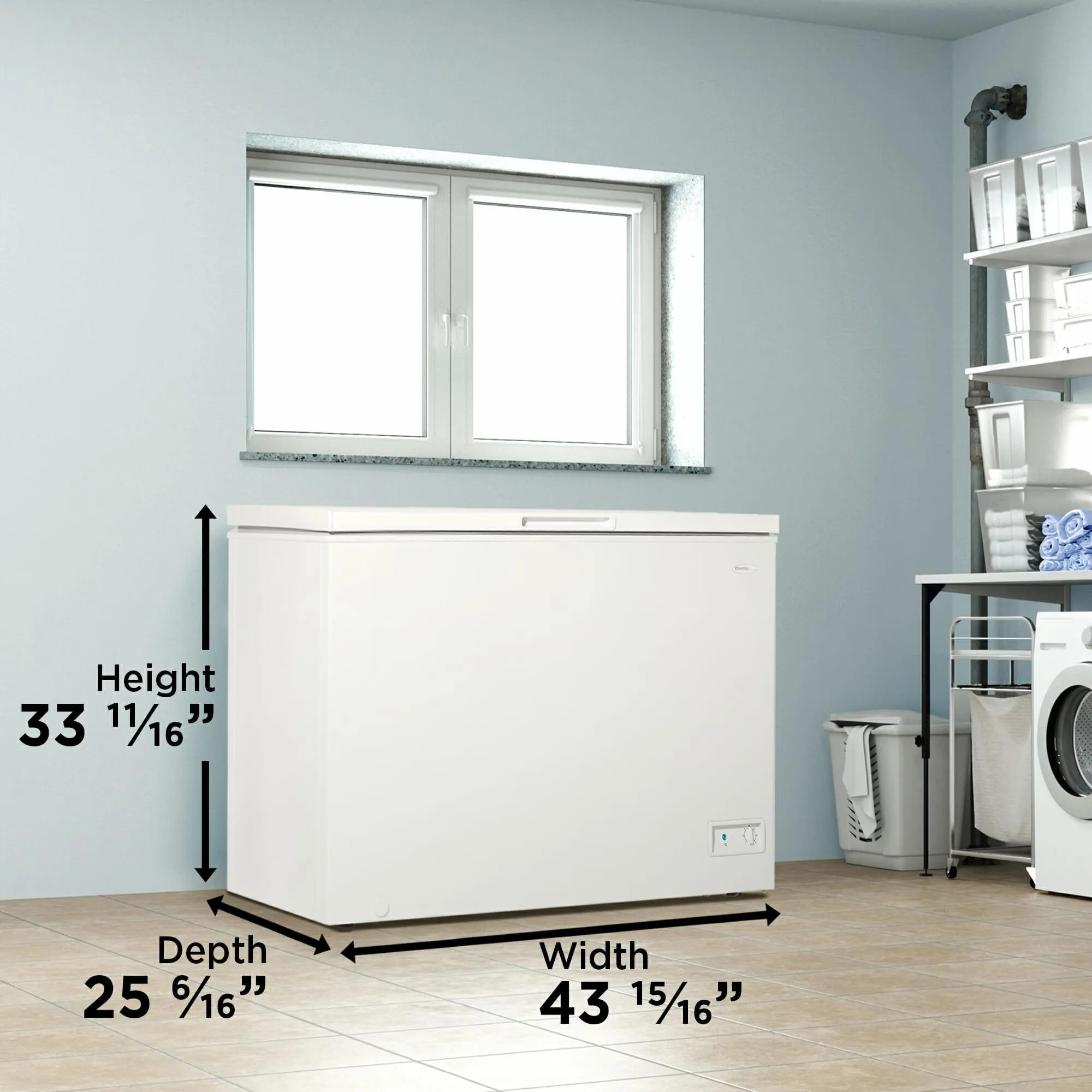 Danby DCF100A6WM Danby 10.0 Cu. Ft. Square Model Chest Freezer Doe