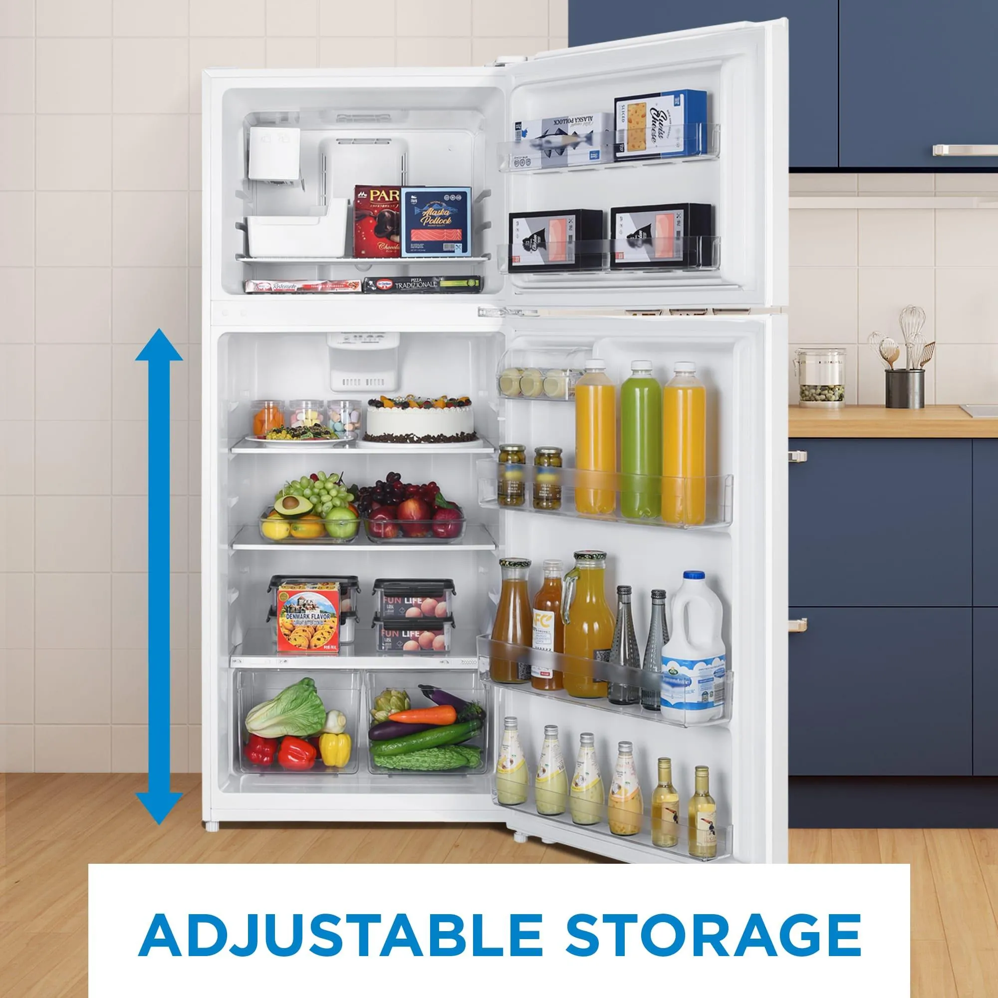 Danby DFF176B1WDB Danby 18 Cu. Ft. Top Mount Refrigerator In White