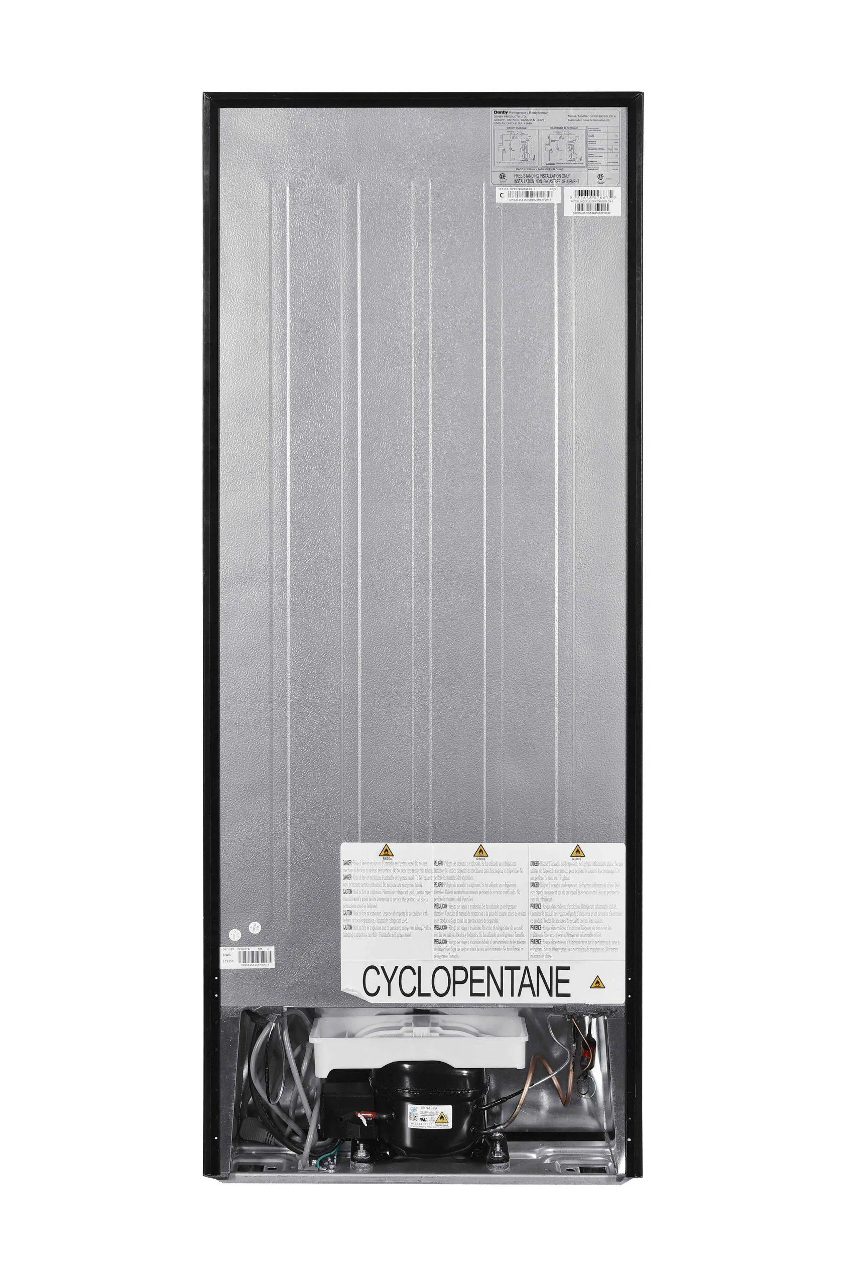 Danby DPF074B2BSLDB6 7.4 Cu Ft Partial Defrost Tmf Sl Estar