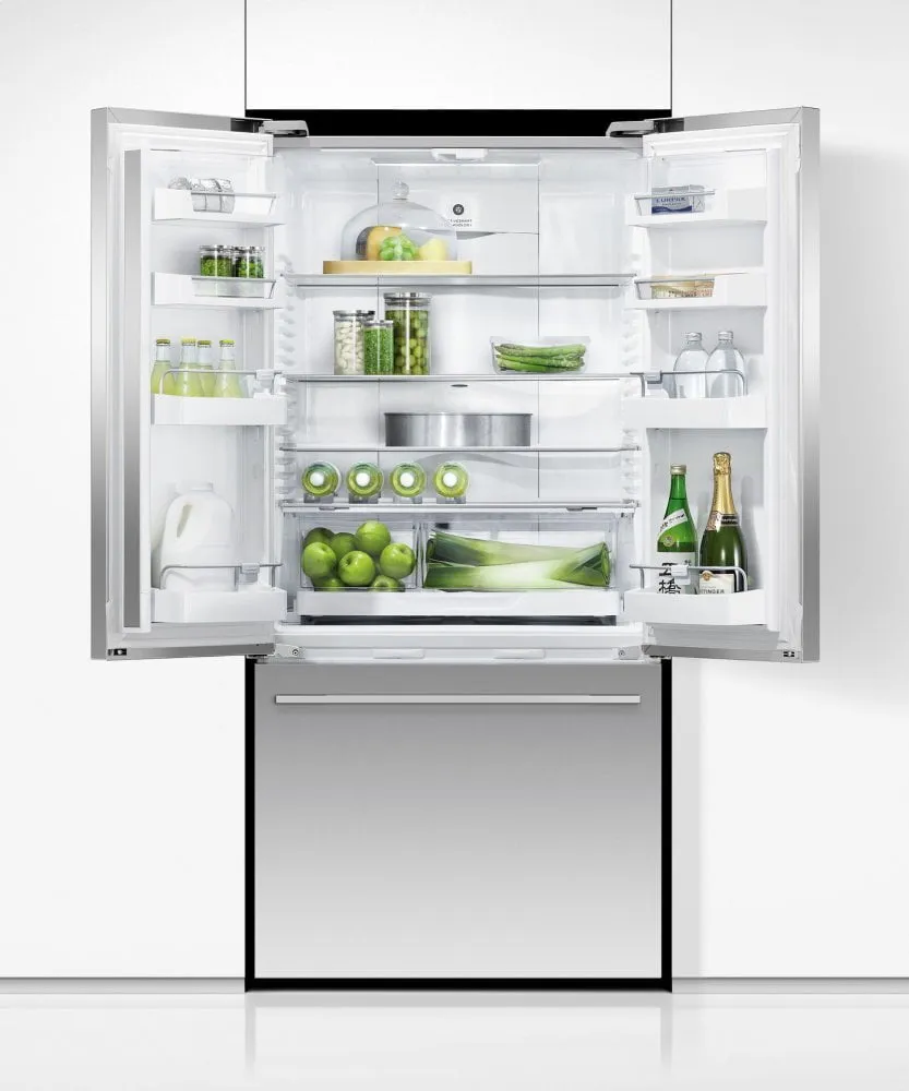 Fisher & Paykel RF170ADJX4 Freestanding French Door Refrigerator Freezer. 32. 16.9 Cu Ft. Ice