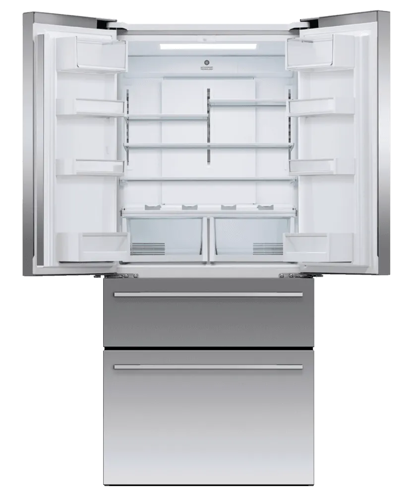 Fisher & Paykel RF172GDUX1 Freestanding French Door Refrigerator Freezer. 32. 16.9 Cu Ft. Ice & Water