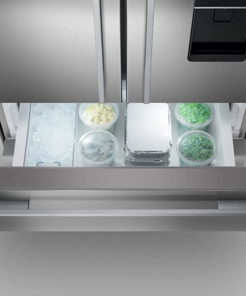 Fisher & Paykel RF172GDUX1 Freestanding French Door Refrigerator Freezer. 32. 16.9 Cu Ft. Ice & Water