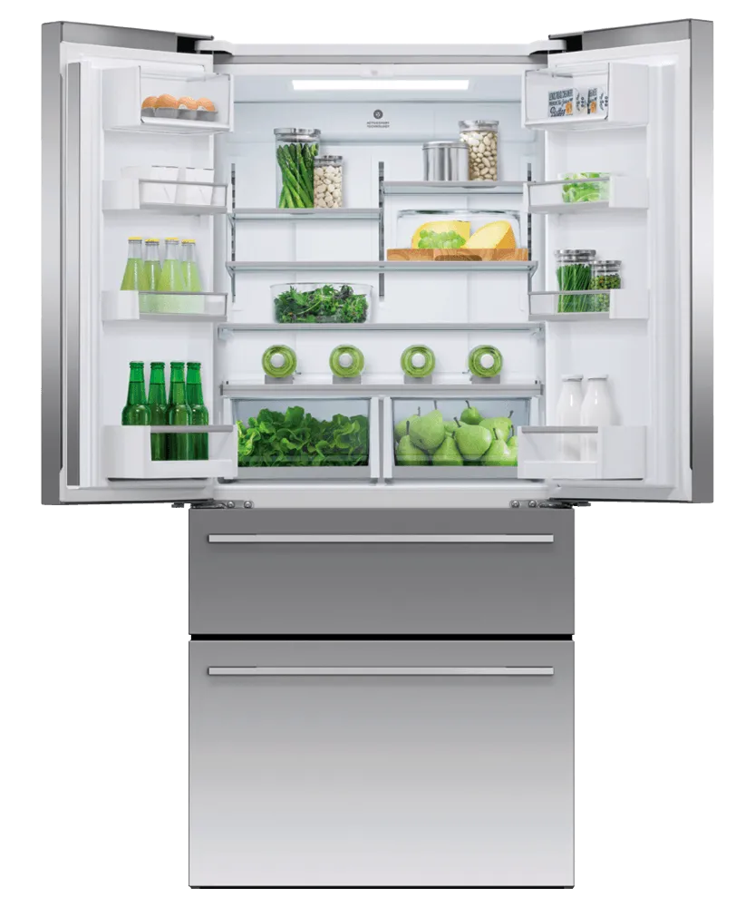 Fisher & Paykel RF172GDUX1 Freestanding French Door Refrigerator Freezer. 32. 16.9 Cu Ft. Ice & Water