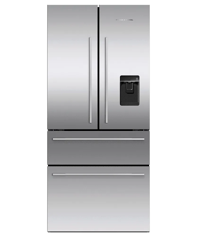 Fisher & Paykel RF172GDUX1 Freestanding French Door Refrigerator Freezer. 32. 16.9 Cu Ft. Ice & Water