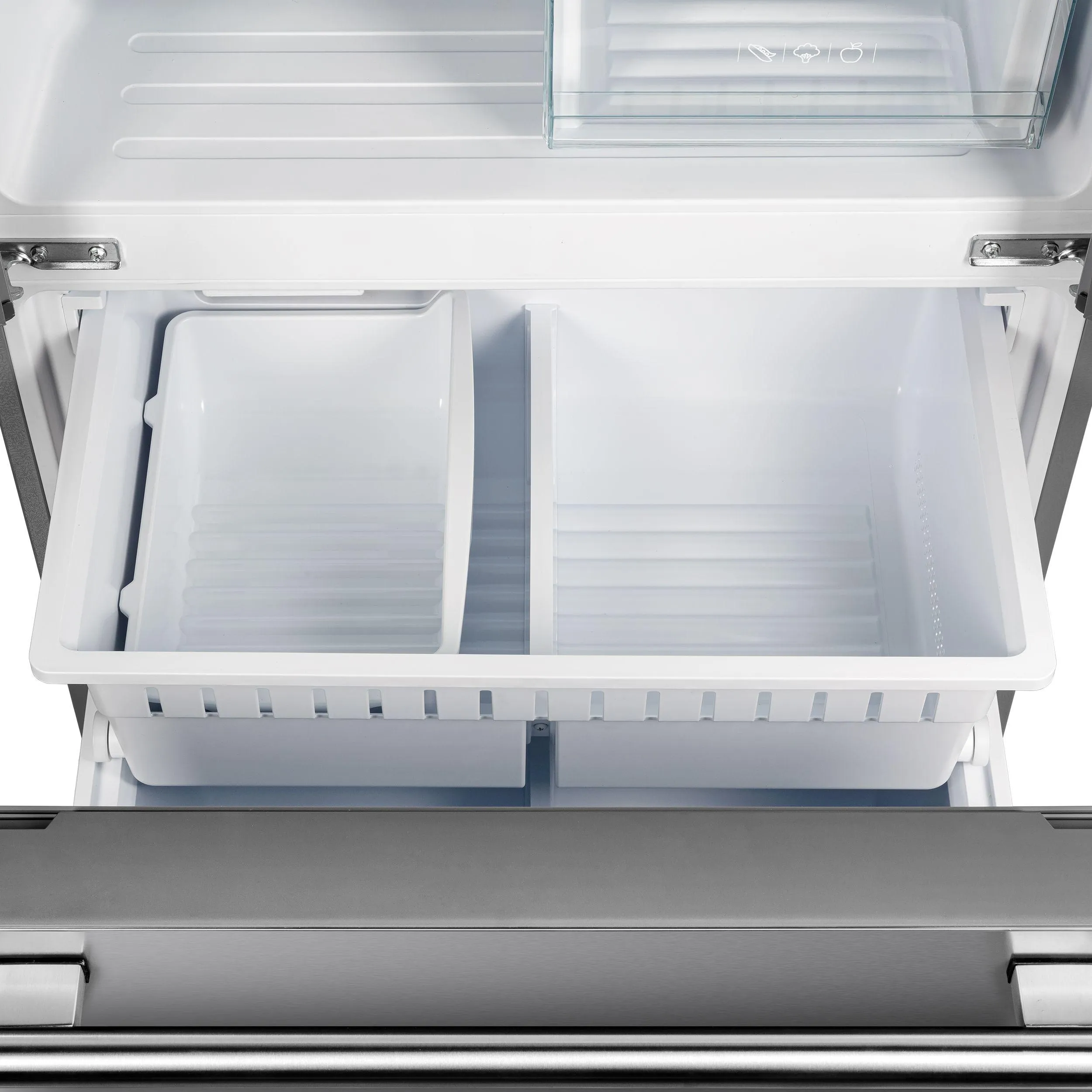 Forno FFFFD197431SB No Frost Refridgerator 31 French Door 17.5Cf. Vcm Stainless Steel With Ice Maker