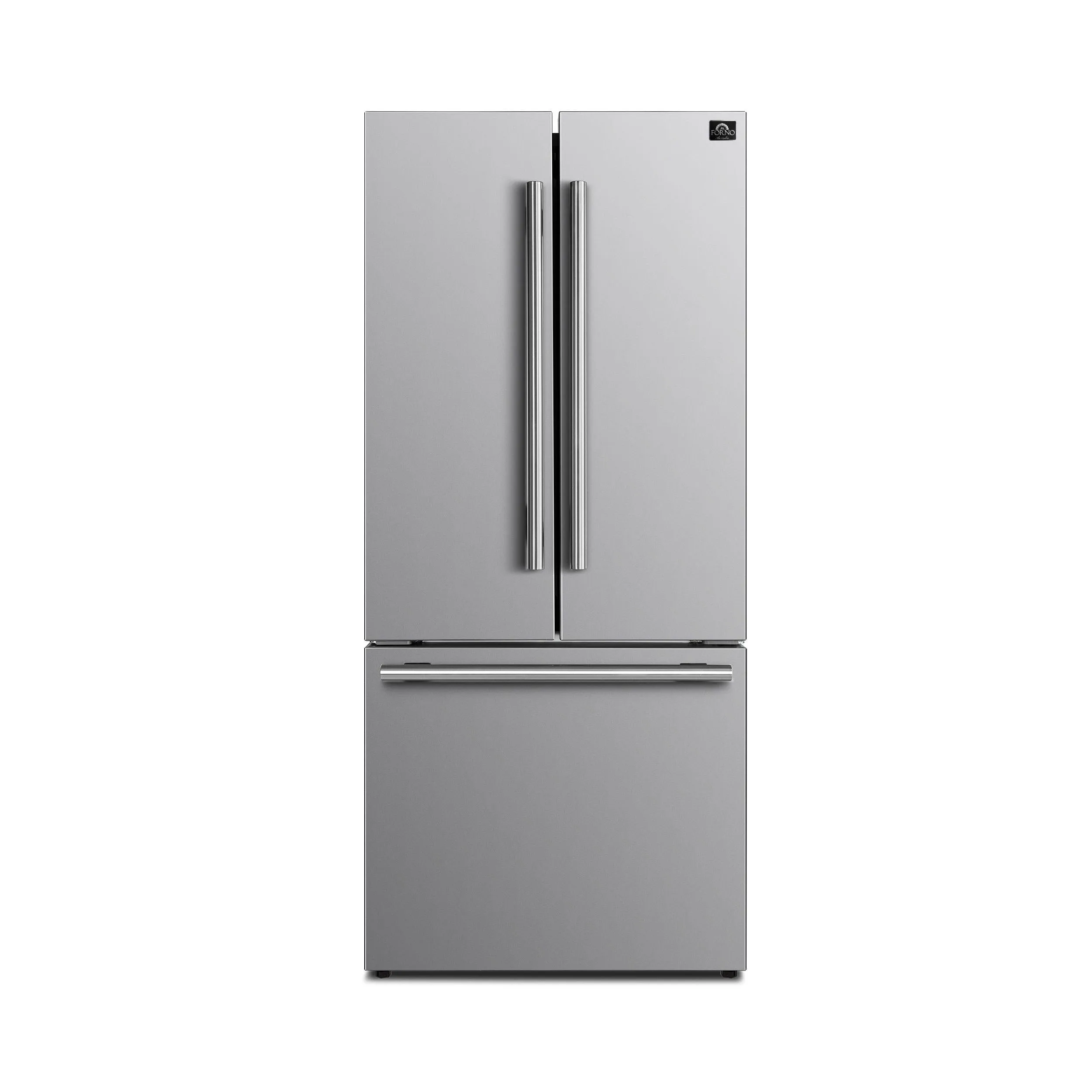 Forno FFFFD197431SB No Frost Refridgerator 31 French Door 17.5Cf. Vcm Stainless Steel With Ice Maker