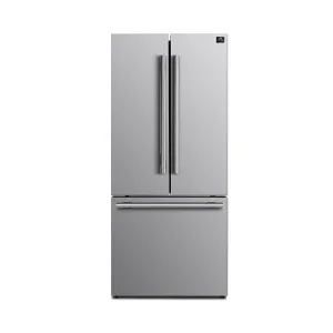 Forno FFFFD197431SB No Frost Refridgerator 31 French Door 17.5Cf. Vcm Stainless Steel With Ice Maker